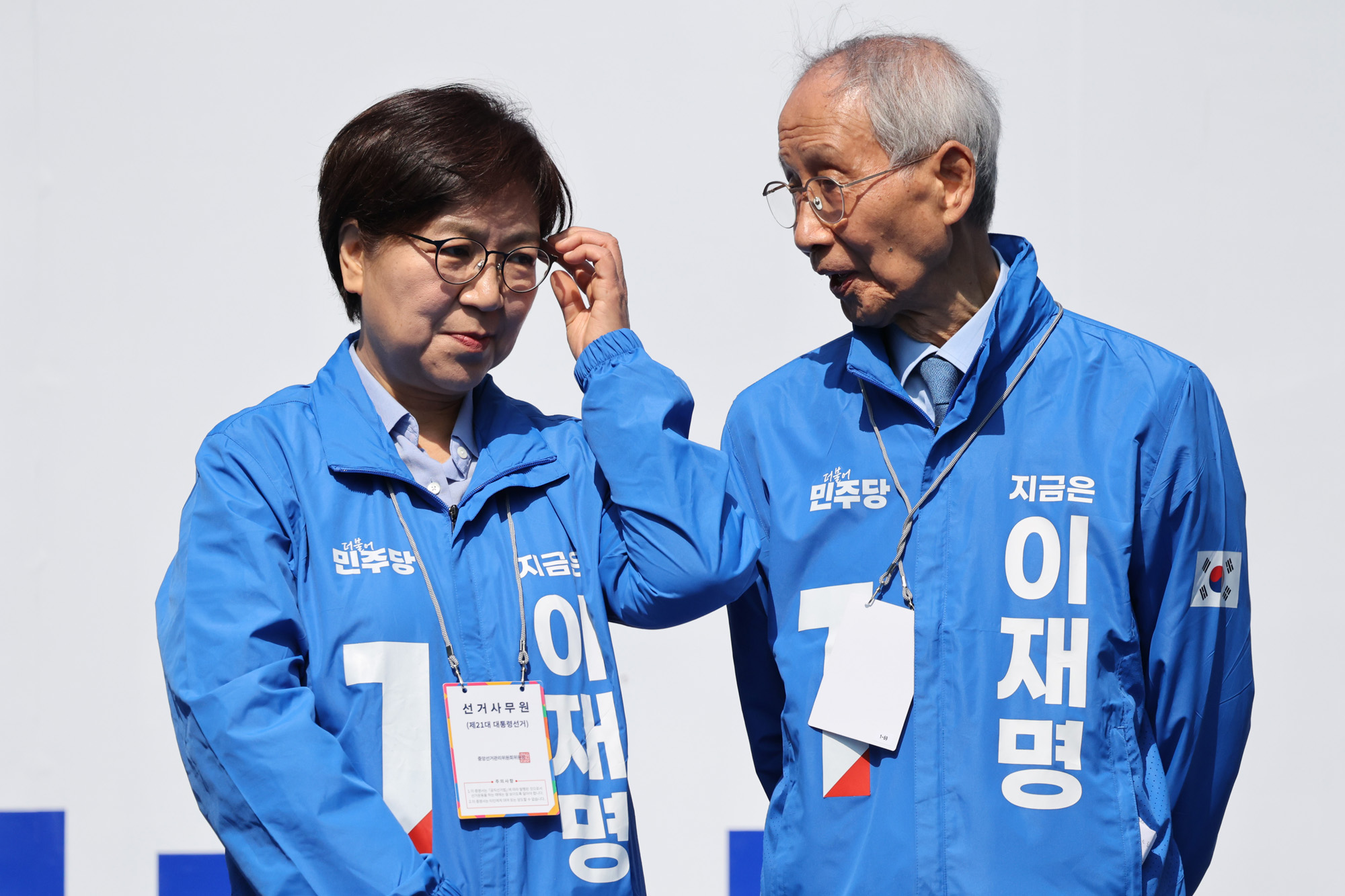 정치;국회;이재명;더불어민주당대선후보;이재명첫유세;대통령후보선거유세;정은경;윤여준