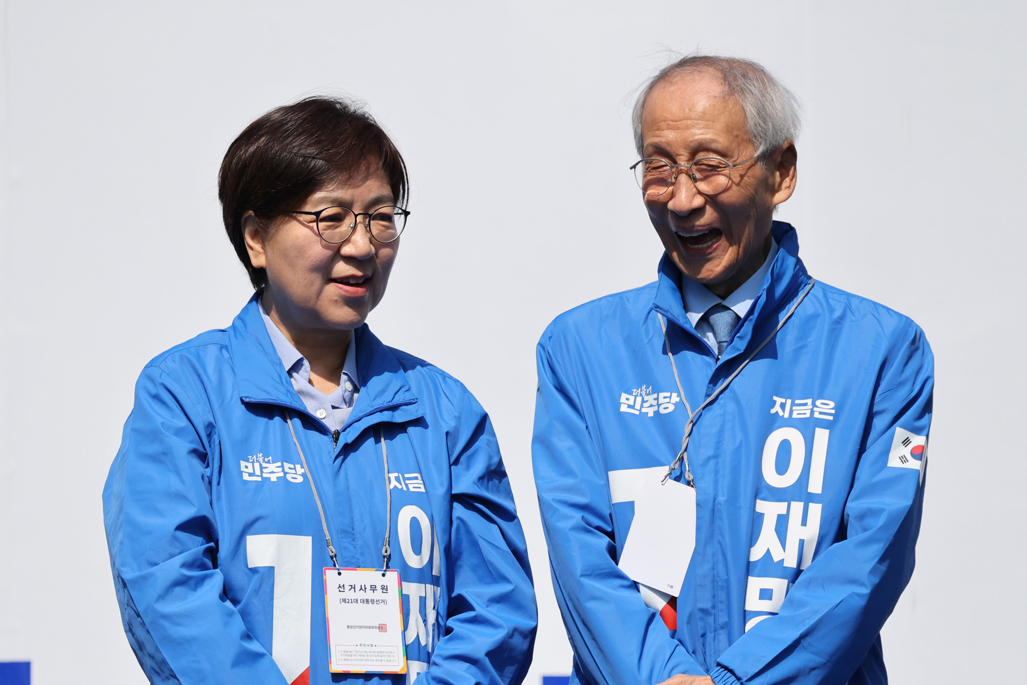 정치;국회;이재명;더불어민주당대선후보;이재명첫유세;대통령후보선거유세;정은경;윤여준