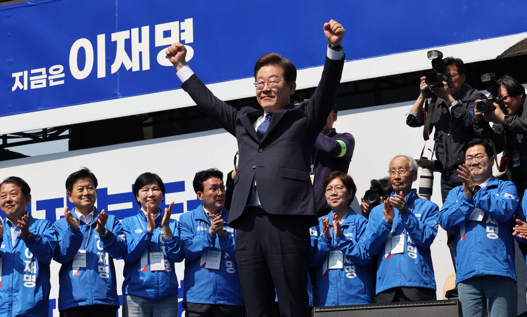 정치;국회;이재명;더불어민주당대선후보;이재명첫유세;대통령후보선거유세