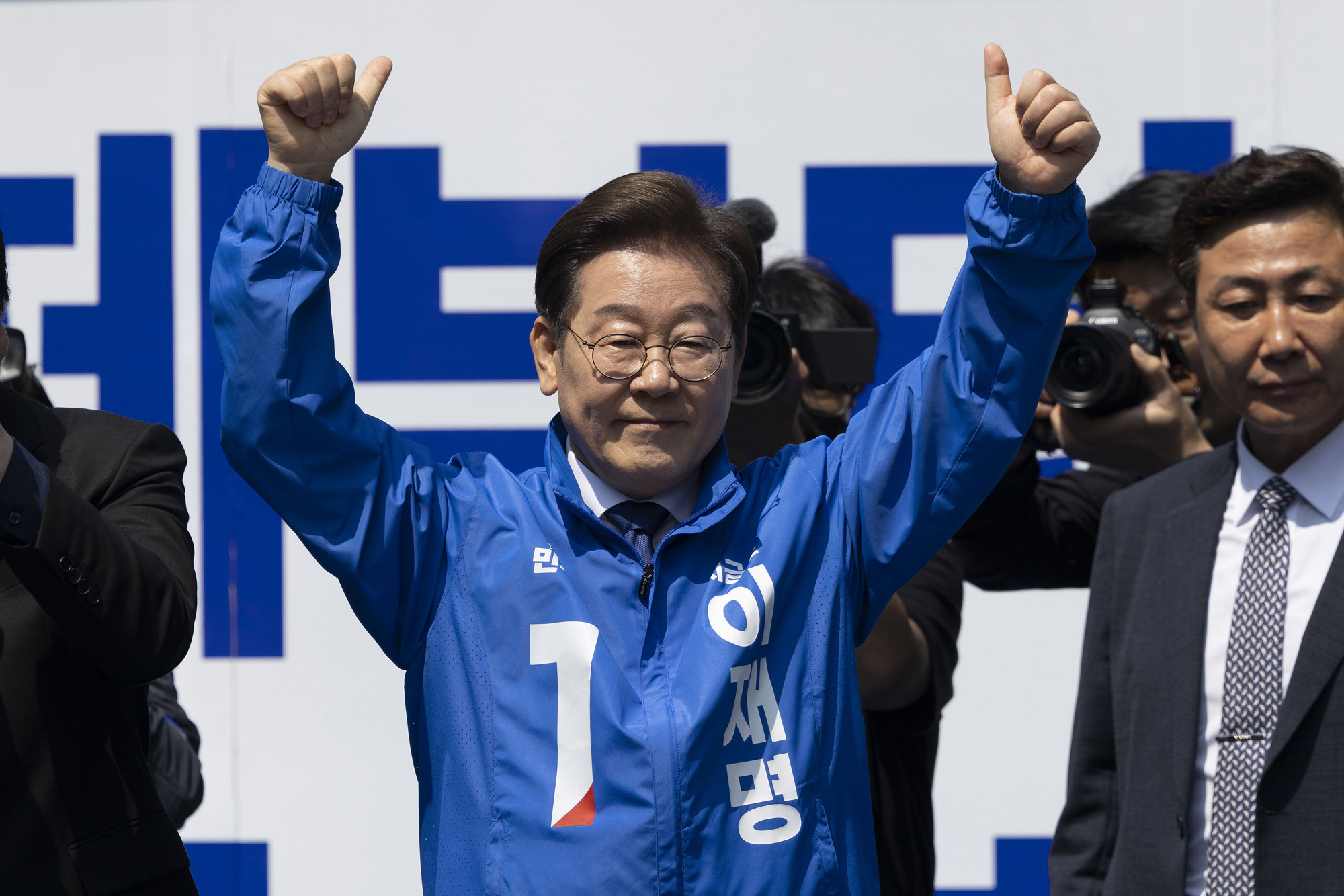 정치;국회;이재명;더불어민주당대선후보;이재명첫유세;대통령후보선거유세