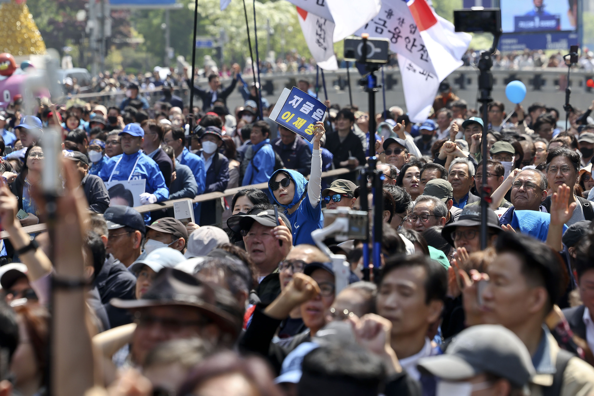 정치;국회;이재명;더불어민주당대선후보;이재명첫유세;대통령후보선거유세