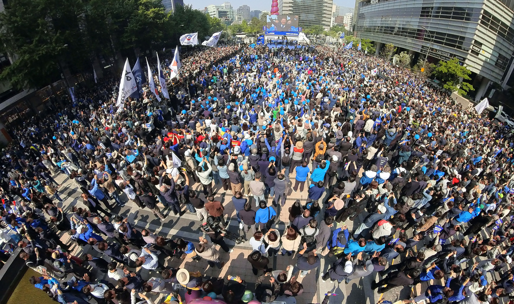 정치;국회;이재명;더불어민주당대선후보;이재명첫유세;대통령후보선거유세