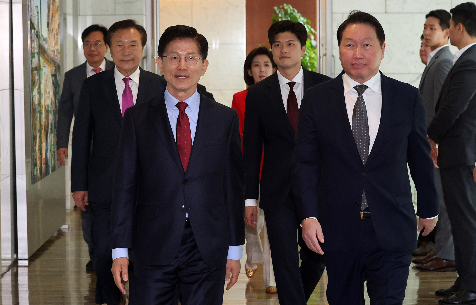 정치;대선;선거유세;국민의힘대선후보;김문수;경제5단체장간담회;최태원