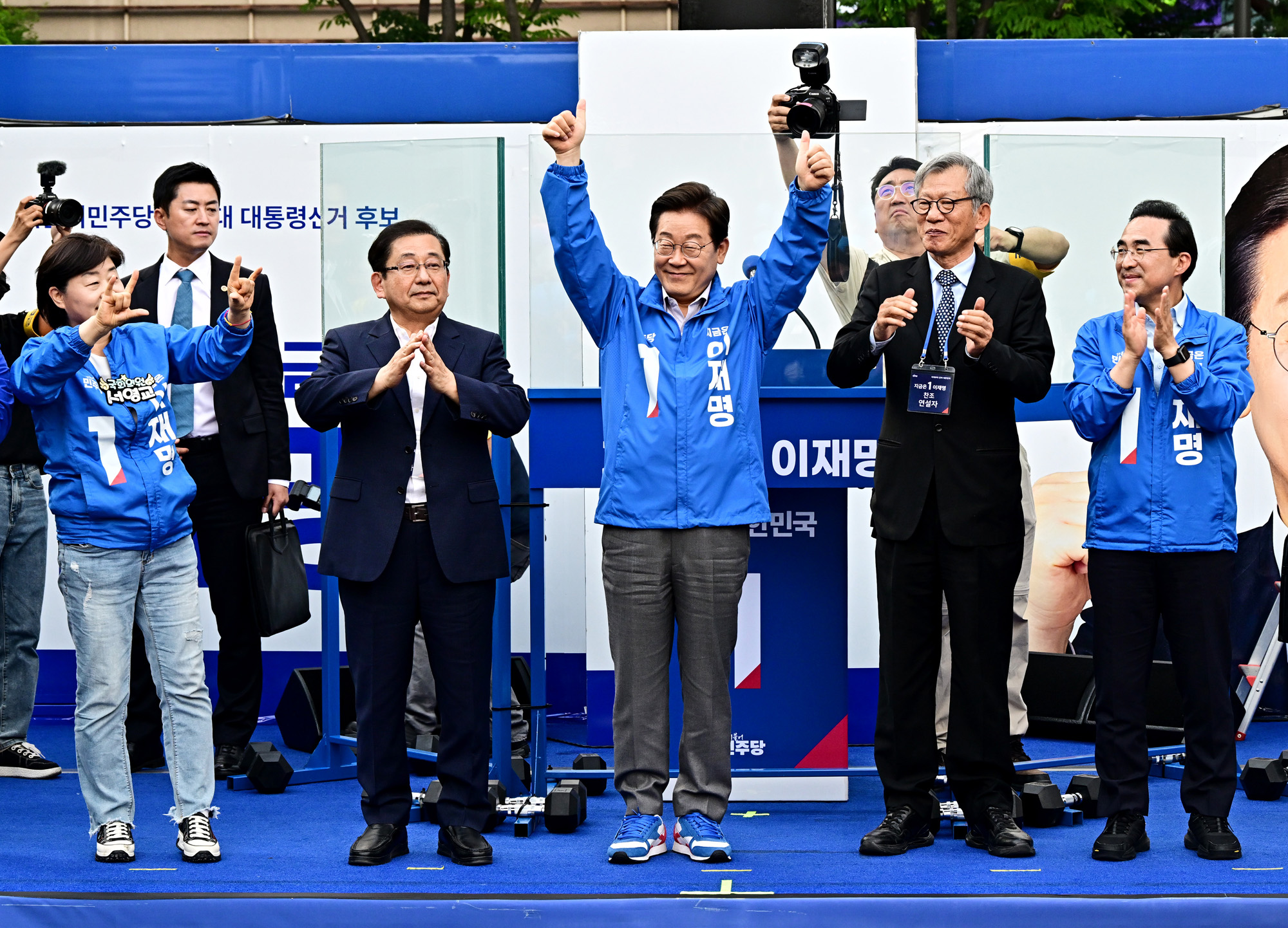 정치;대선;대선후보;21대대통령선거후보유세;대선유세현장;이재명;광진유세이재명