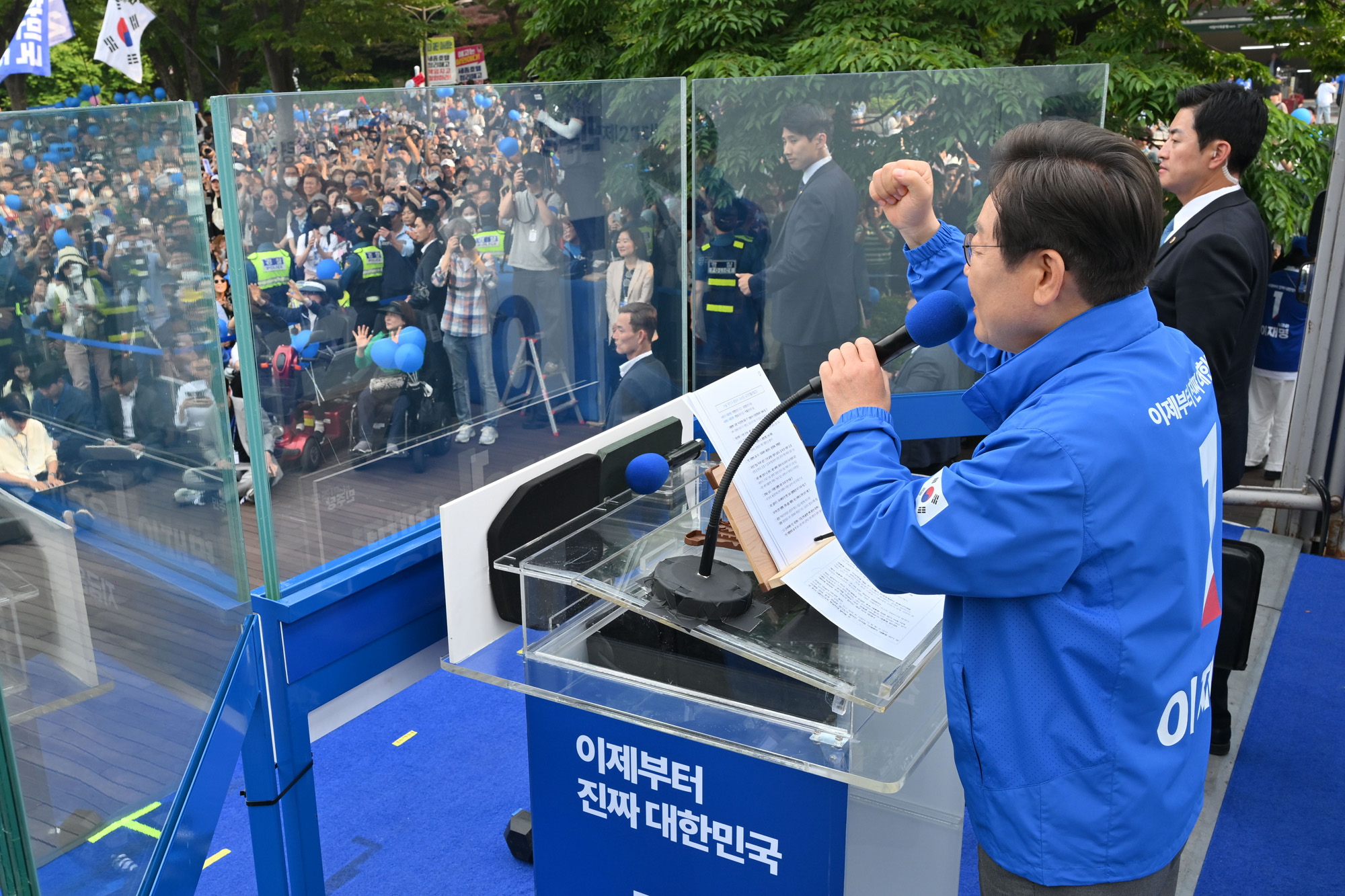 정치;대선;대선후보;21대대통령선거후보유세;대선유세현장;이재명;광진유세이재명