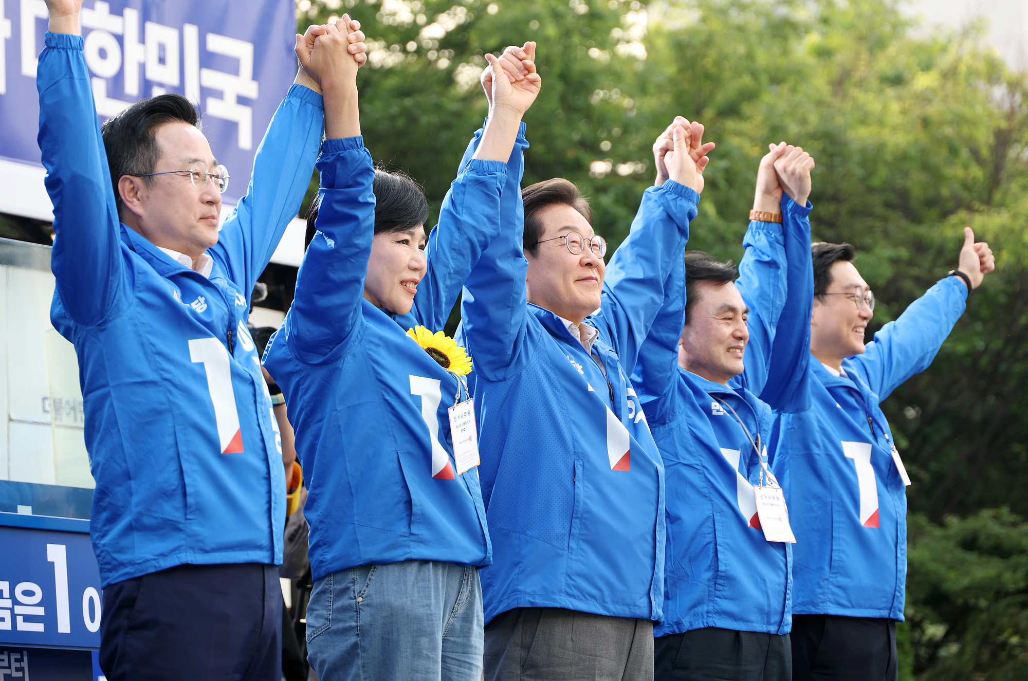 정치;대선;대선후보;21대대통령선거후보유세;대선유세현장;이재명;왕십리유세이재명