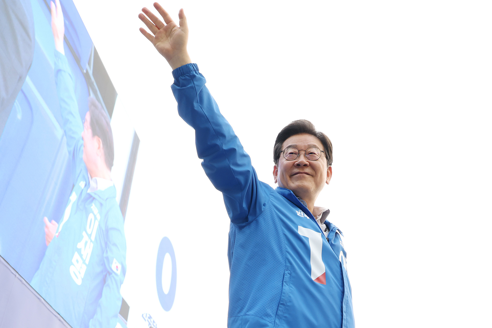 정치;대선;대선후보;21대대통령선거후보유세;대선유세현장;이재명;왕십리유세이재명