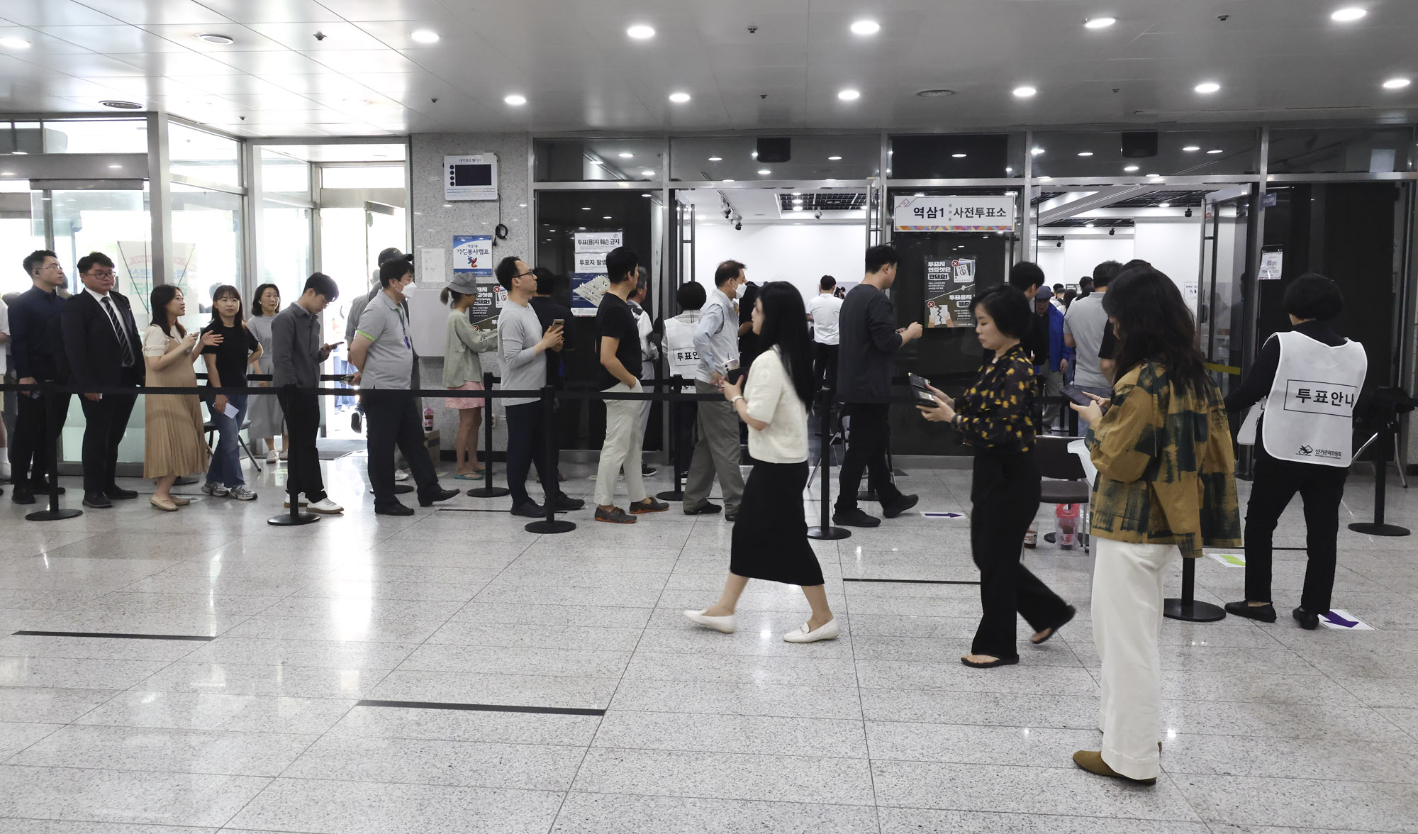 21제대통령선거;사전투표소;유권자;투표;선거;대선