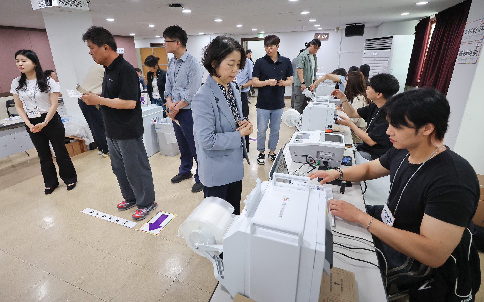 대통령 선거 사전투표소