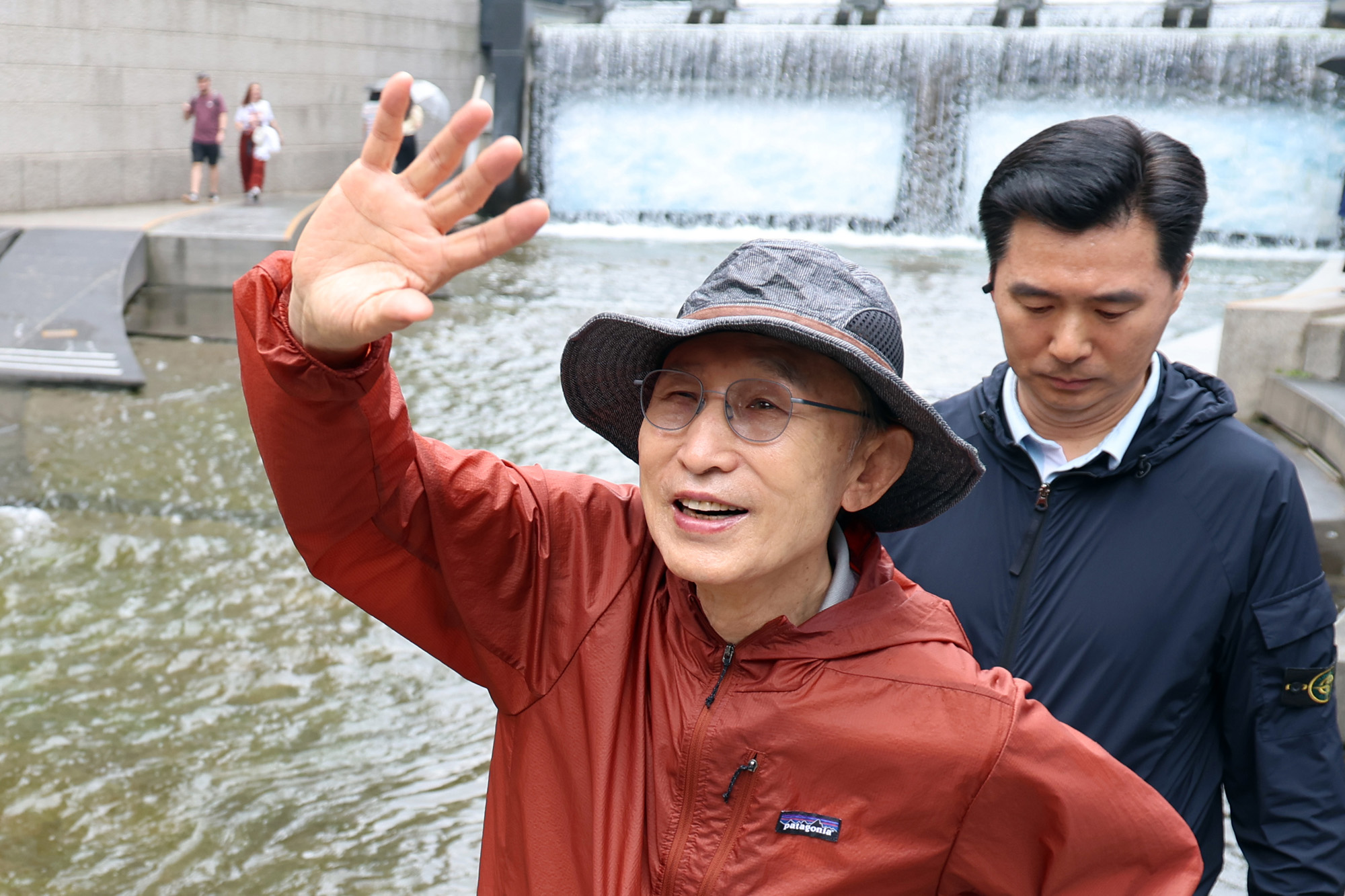 이명박 청계천 산책 대선