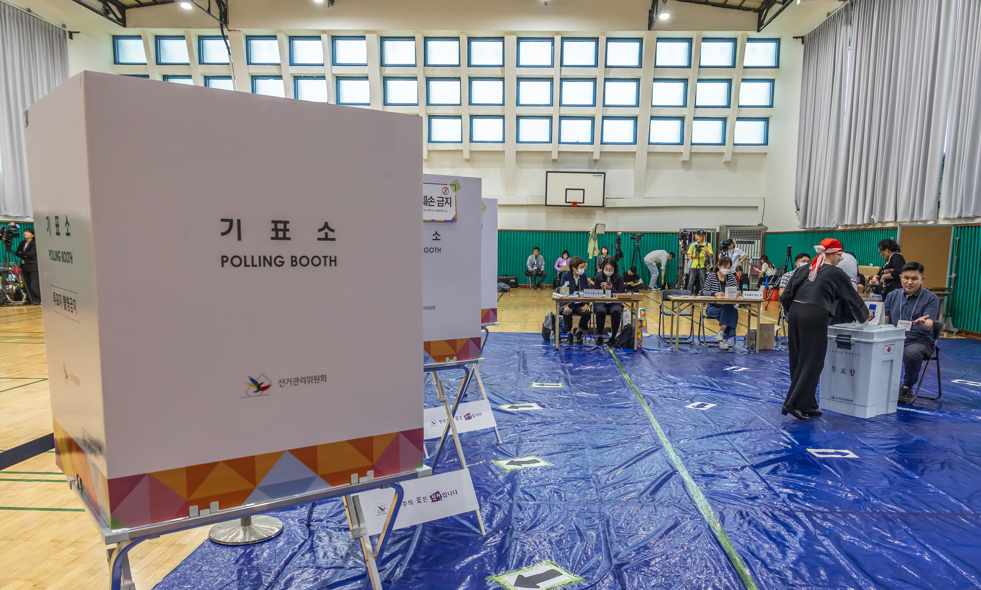 정치;선거;투표;대통령선거;제21대대통령선거투표;문래동제1투표소스케치;21대대선