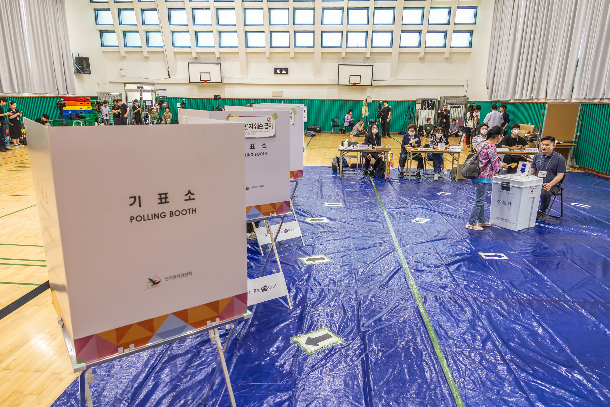 정치;선거;투표;대통령선거;제21대대통령선거투표;문래동제1투표소스케치;21대대선