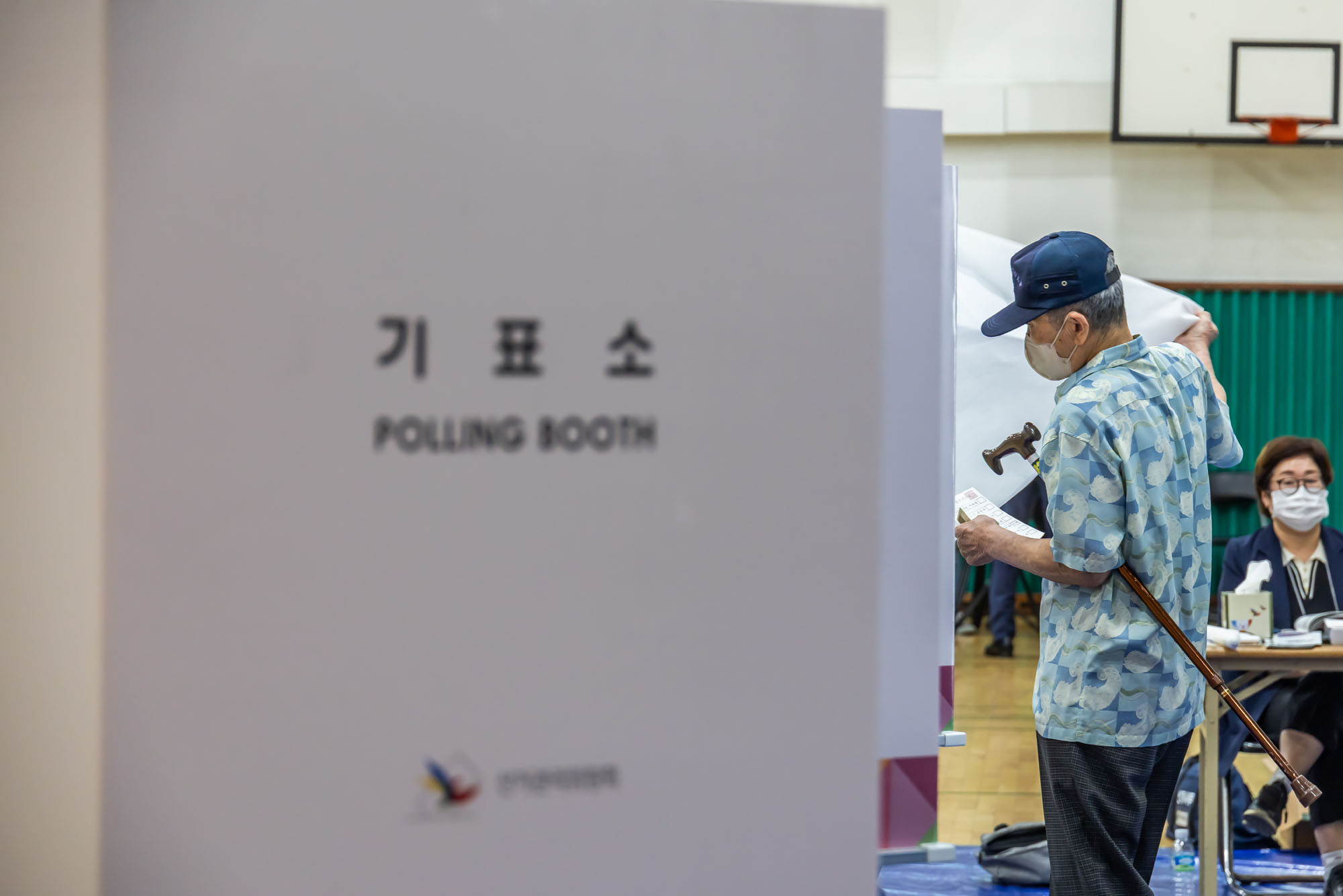 정치;선거;투표;대통령선거;제21대대통령선거투표;문래동제1투표소스케치;21대대선