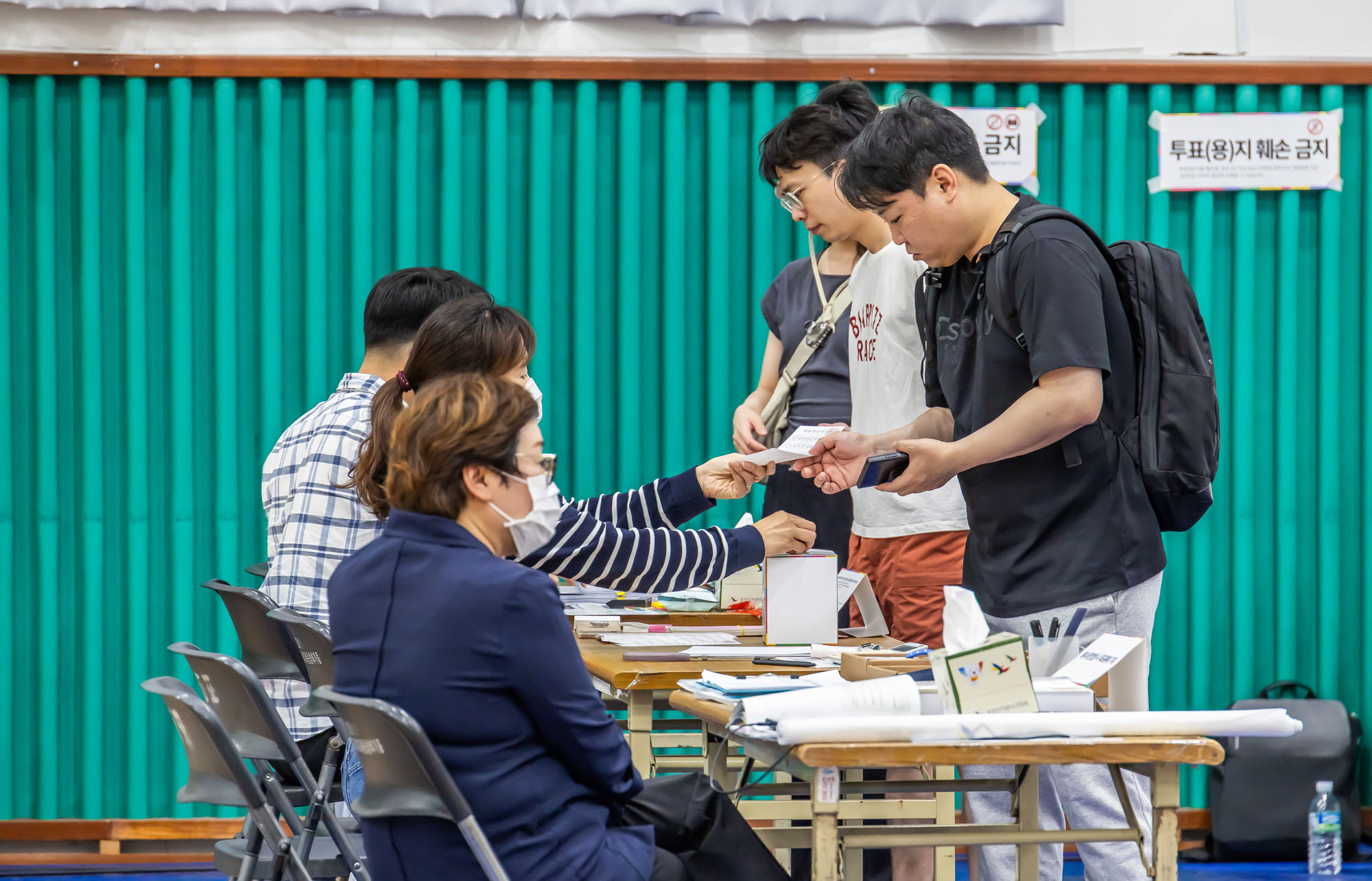 정치;선거;투표;대통령선거;제21대대통령선거투표;문래동제1투표소스케치;21대대선