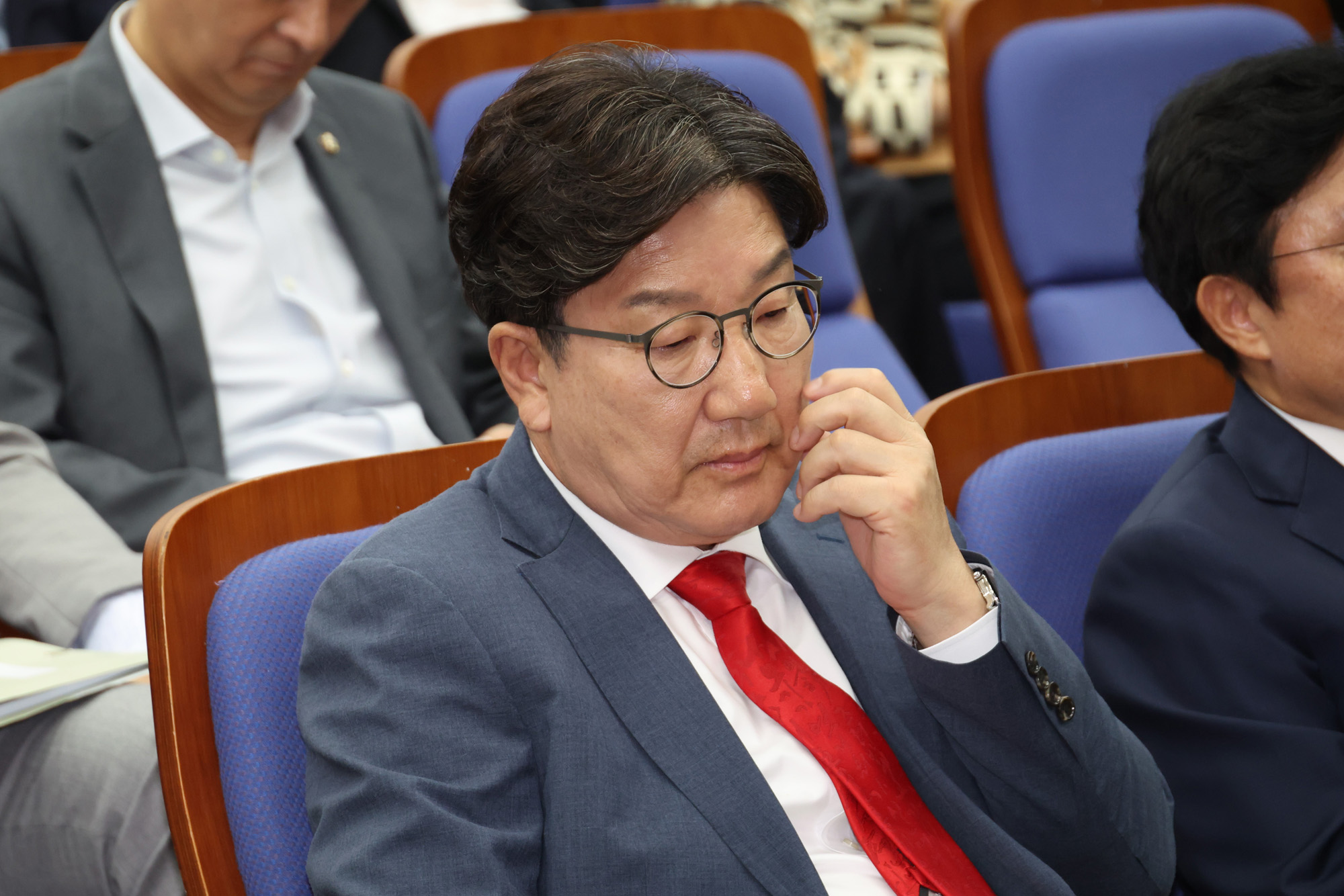 정치;국회;국민의힘 의원총회;권성동