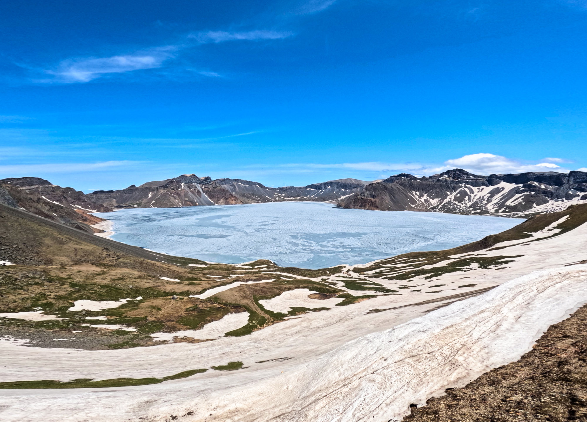 중국;연변;백두산;가마;천지;백두산서파