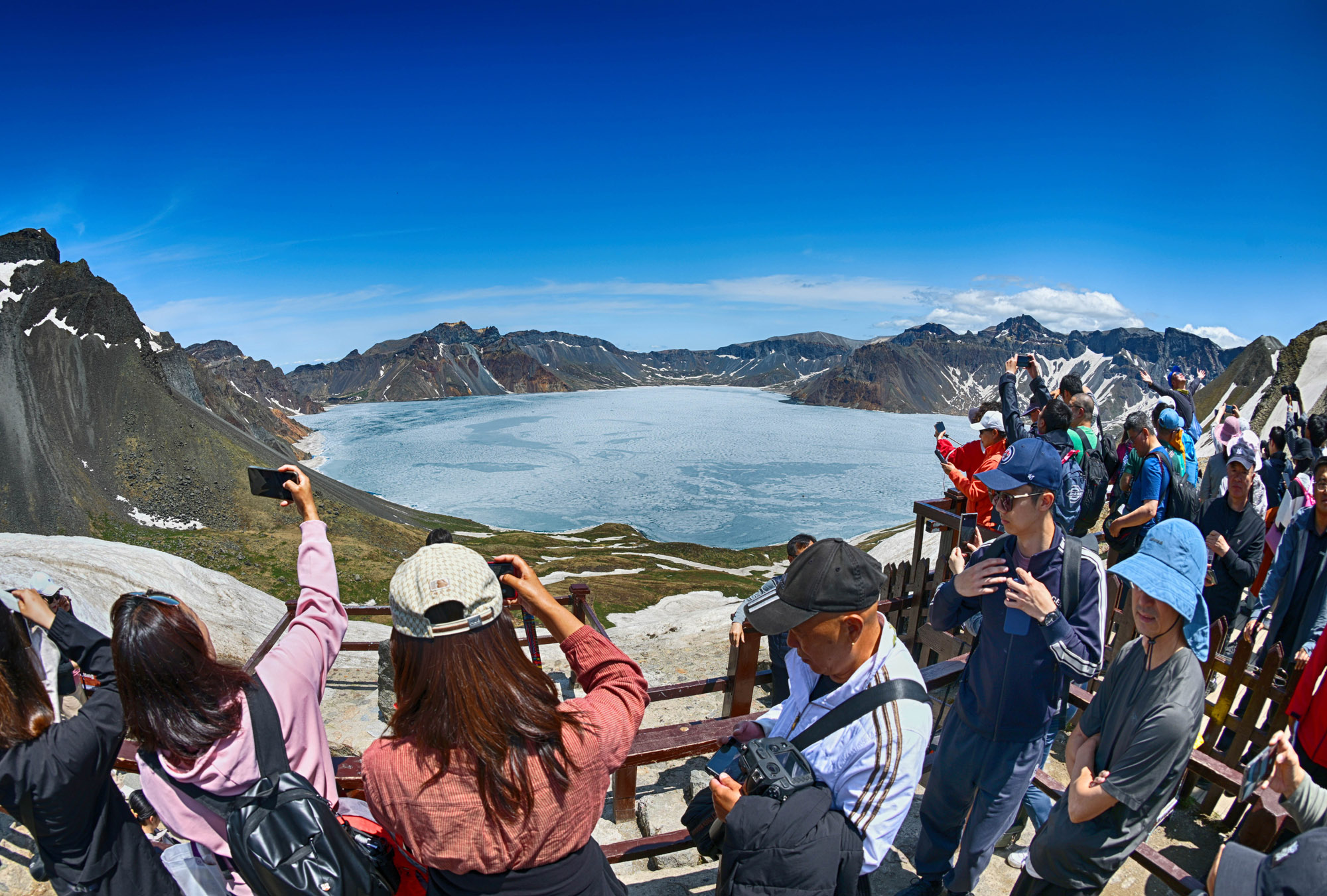 중국;연변;백두산;가마;천지;백두산서파