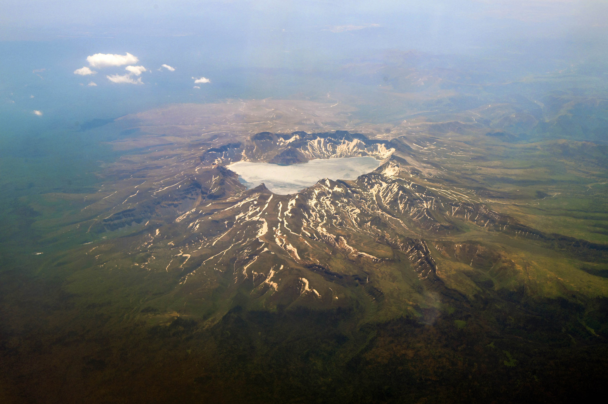 중국;연변;백두산;가마;천지;백두산서파