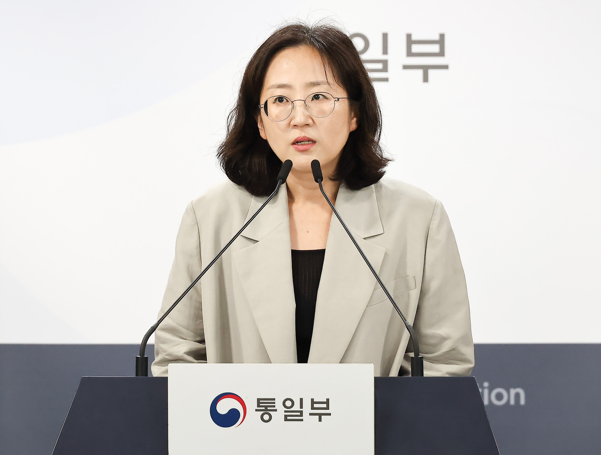 통일부 장윤정 브리핑 탈북