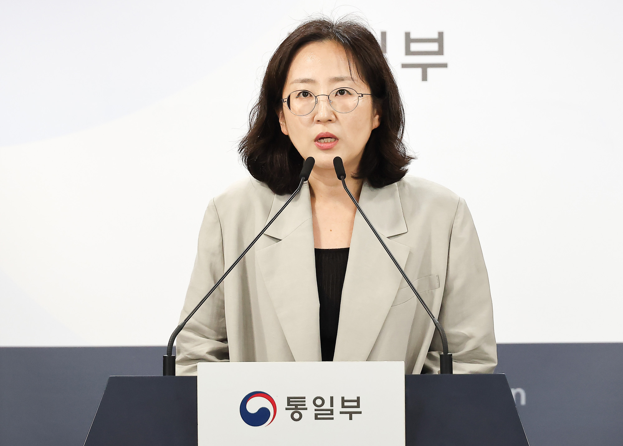 통일부 장윤정 브리핑 탈북