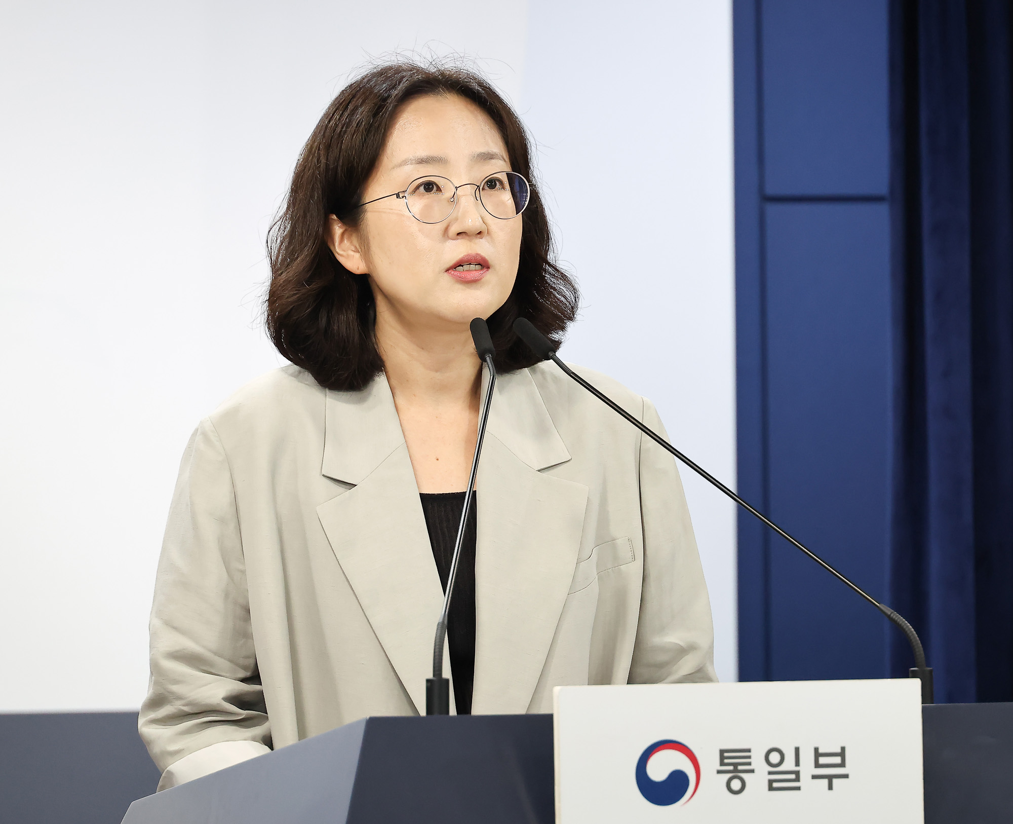 통일부 장윤정 브리핑 탈북