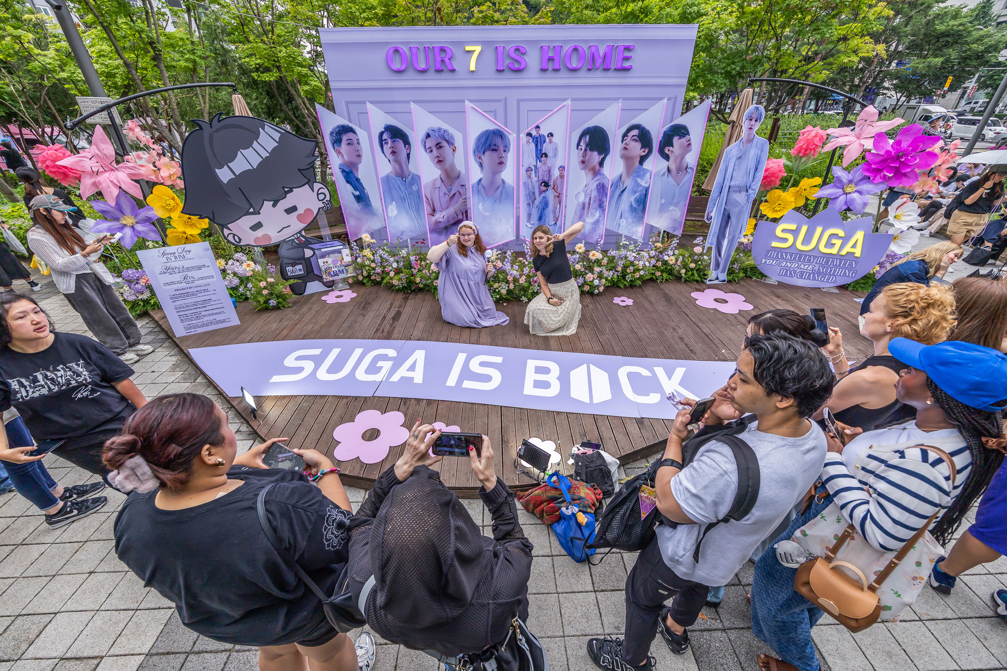 연예;방송;가수;대중가요;아이돌;방탄소년단;BTS;하이브;방탄소년단전역;방탄소년단제대;BTS군복무;하이브사옥;방탄소년단팬;BTS아미;슈가 소집해제