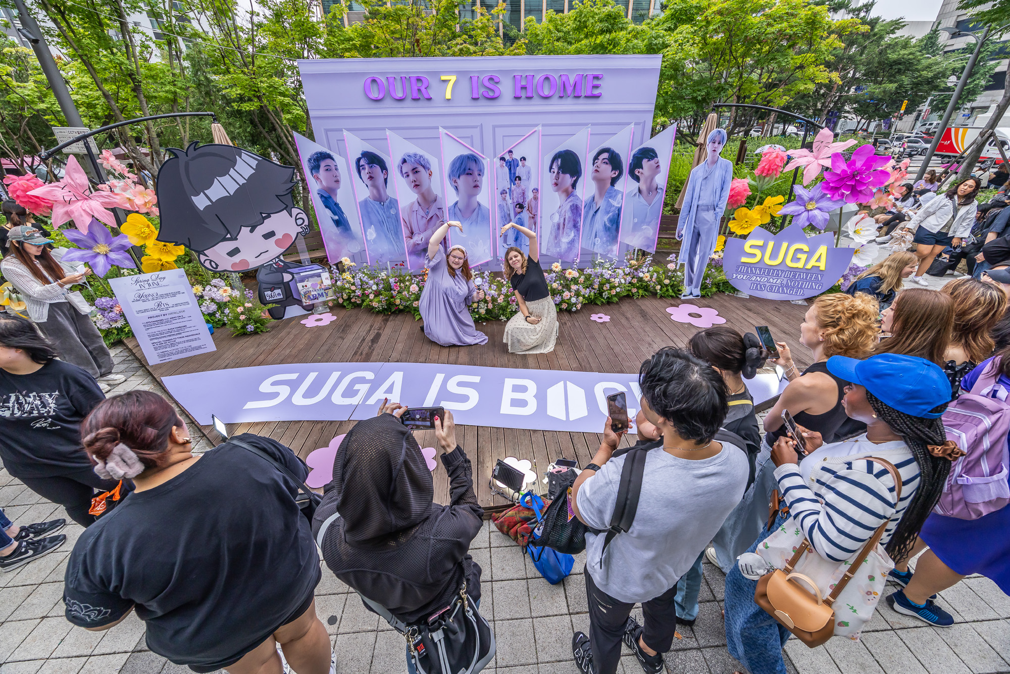 연예;방송;가수;대중가요;아이돌;방탄소년단;BTS;하이브;방탄소년단전역;방탄소년단제대;BTS군복무;하이브사옥;방탄소년단팬;BTS아미;슈가 소집해제