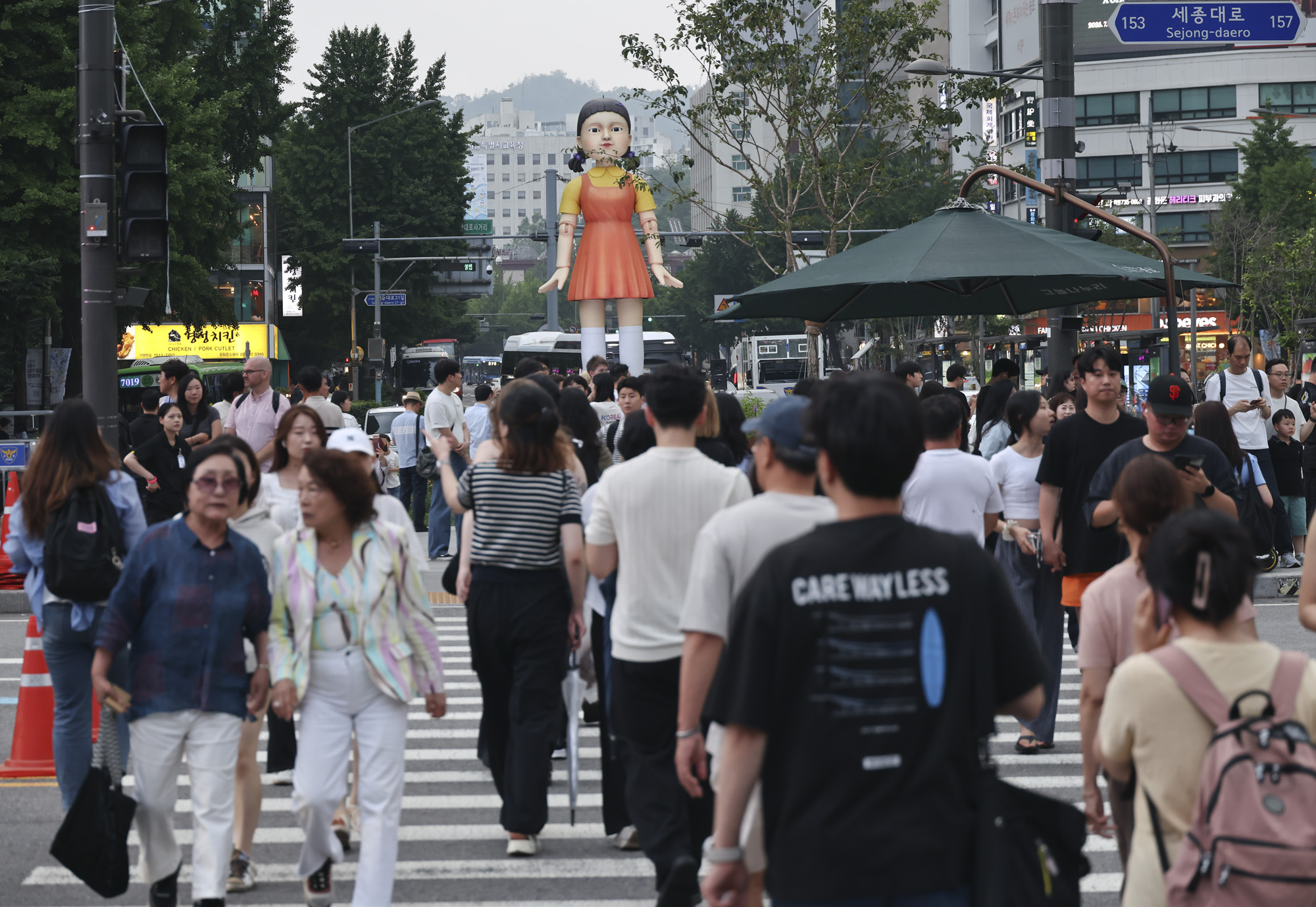 오징어게임;오징어게임피날레;오징어게임서울광장