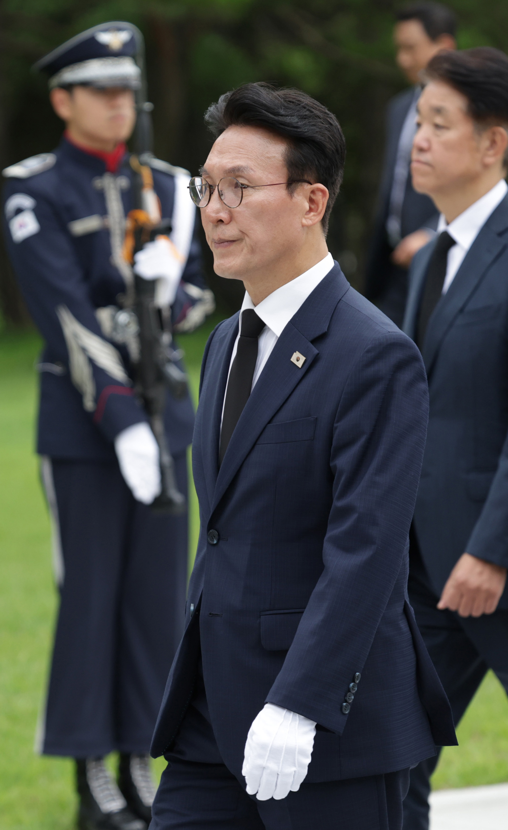 김민석 신임 국무총리 국립서울현충원 참배