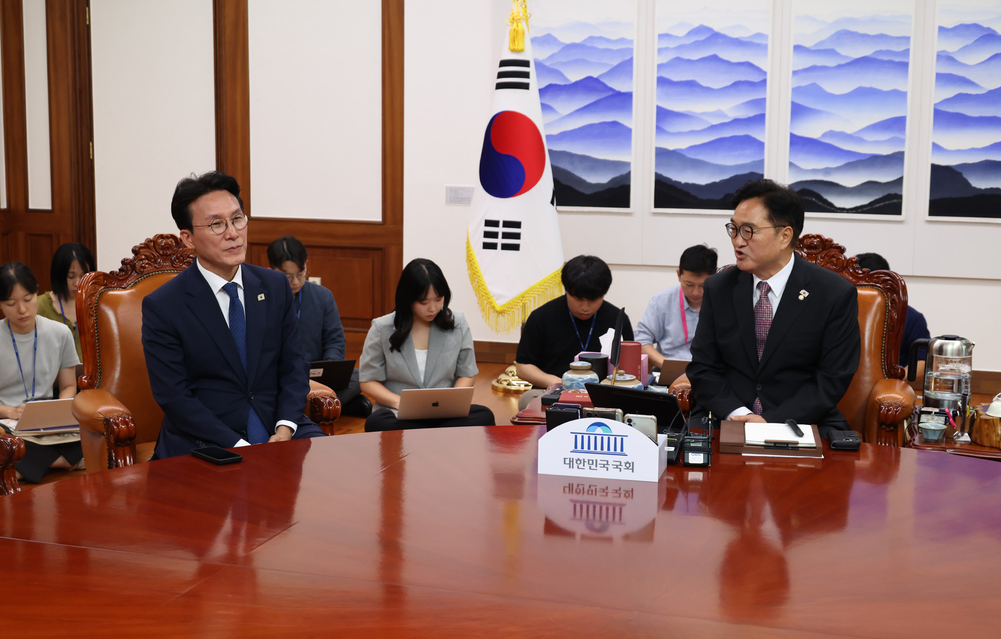 정치;국회;김민석 국무총리;우원식 국회의장