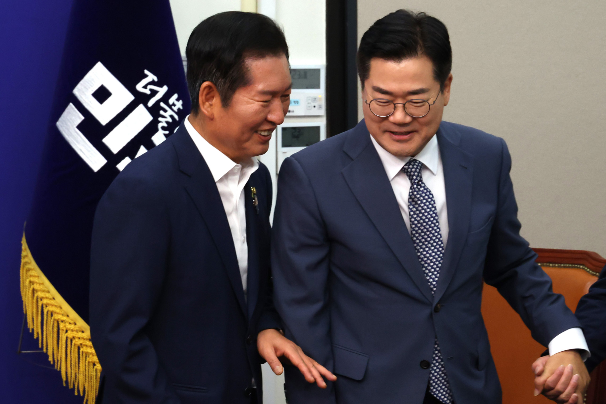 정치;국회;더불어민주당 공명선거실천서약식;정청래;박찬대