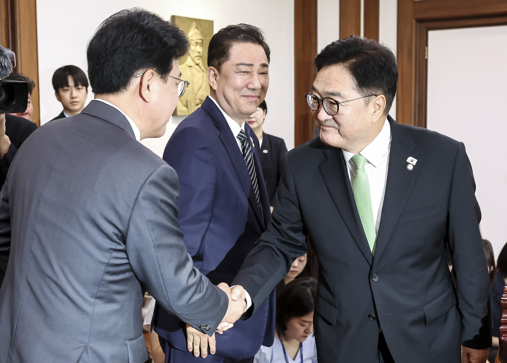 정치;국회;우원식;송언석;김병기;여야원내대표;원내대표회동