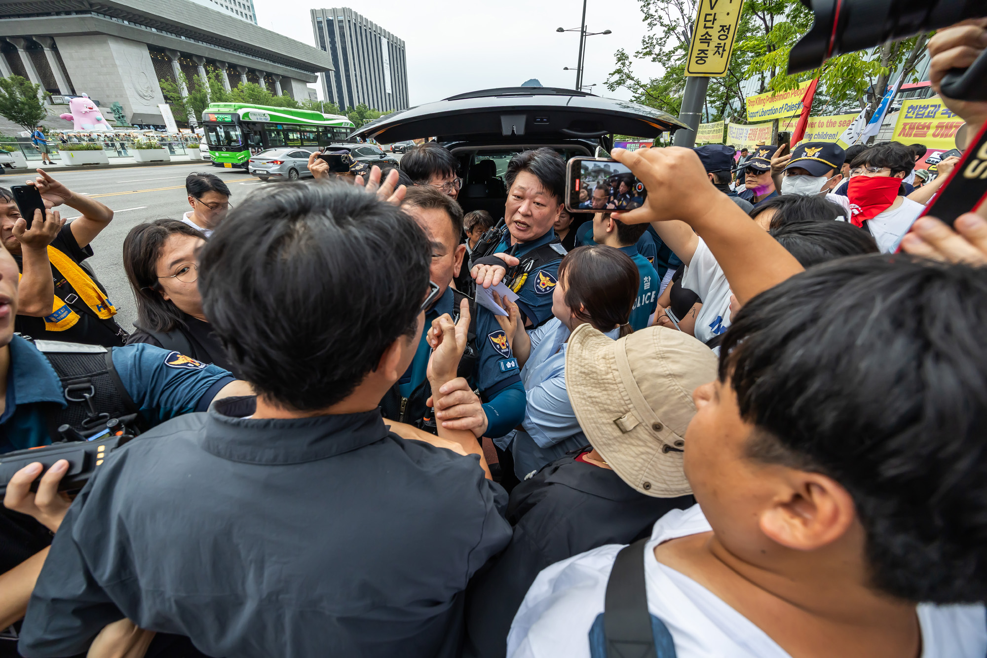 사회;집회;시위;트럼프위협저지공동행동;트럼프 위협저지 주권실현 시민대회;한미관세협상시한임박;트럼프규탄대회