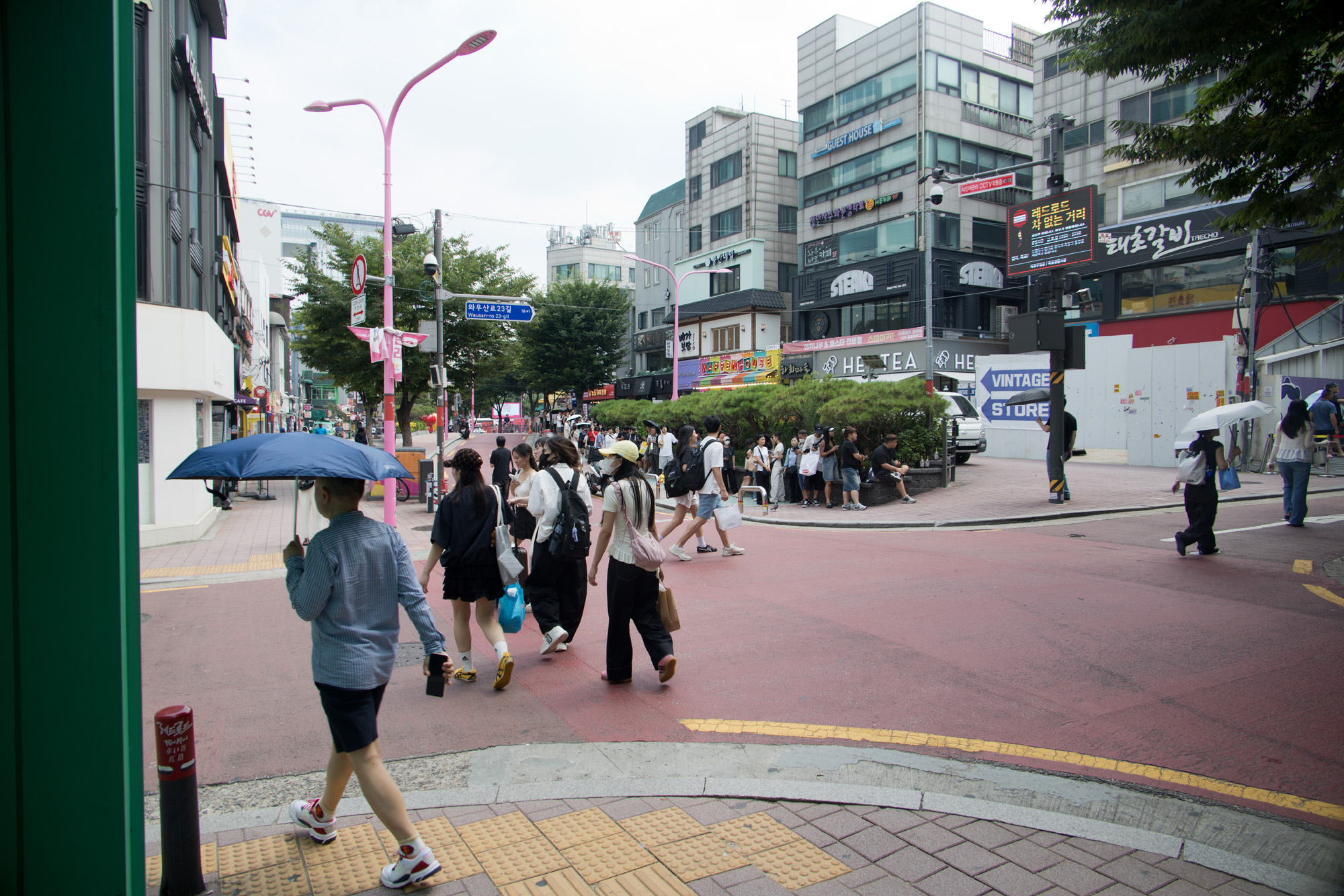 경제;관광;홍대;양산;폭염;햇빛