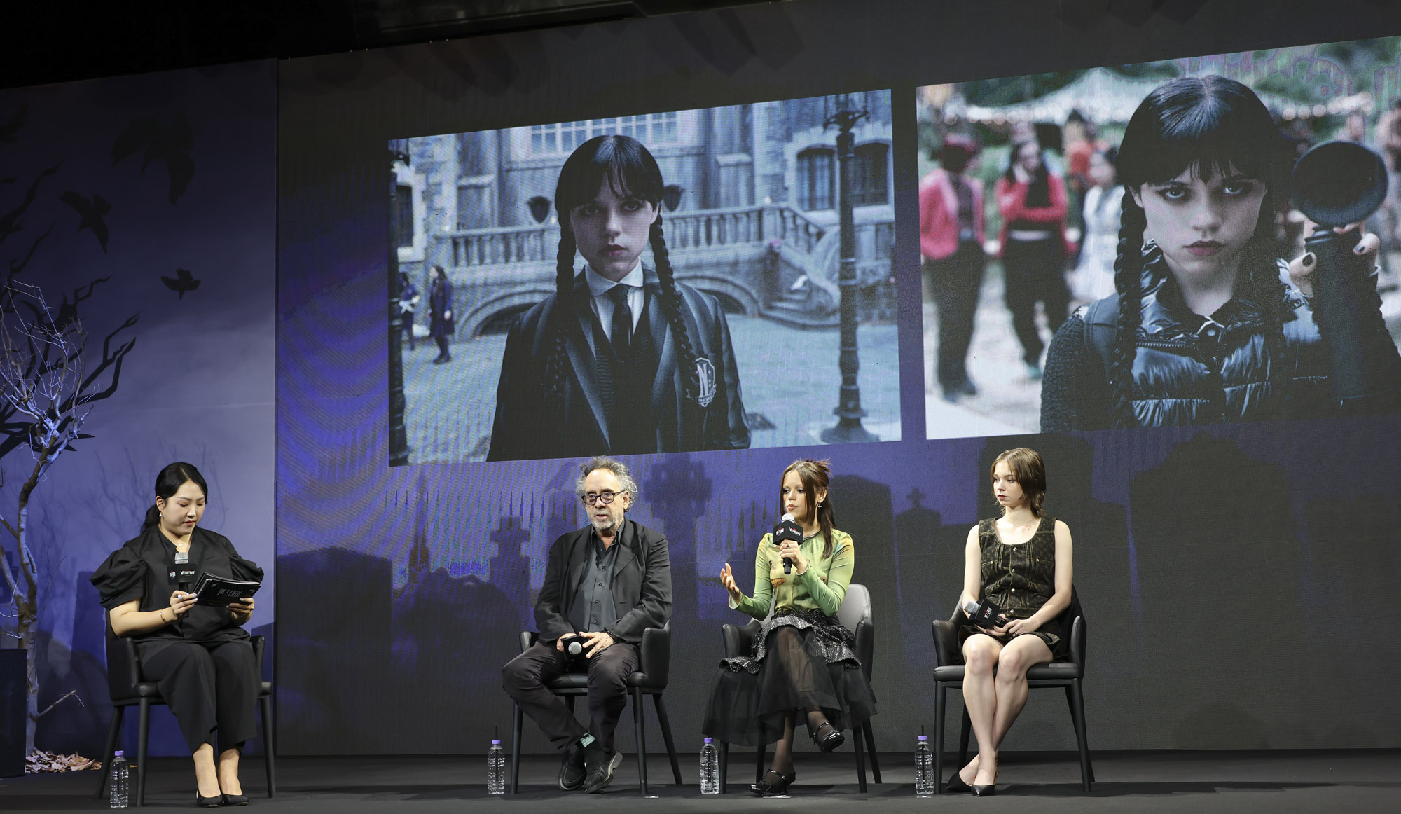 웬즈데이;내한기자간담회;넷플릭스;헐리우드;할리우드;웬즈데이기자간담회