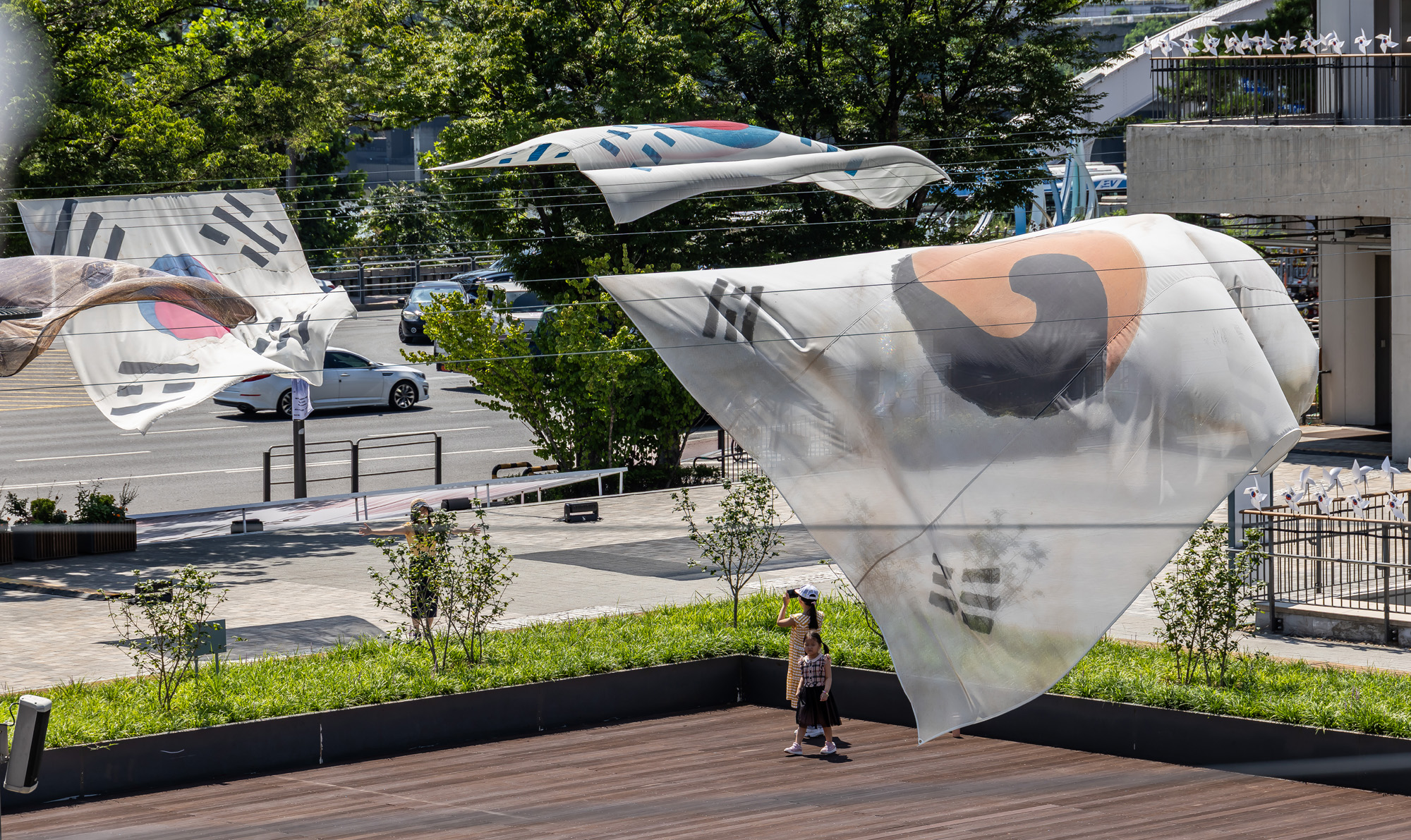 사회;역사;광복절;광복80주년;독립운동태극기;시대별태극기전시;노들섬태극기전시;대형태극기