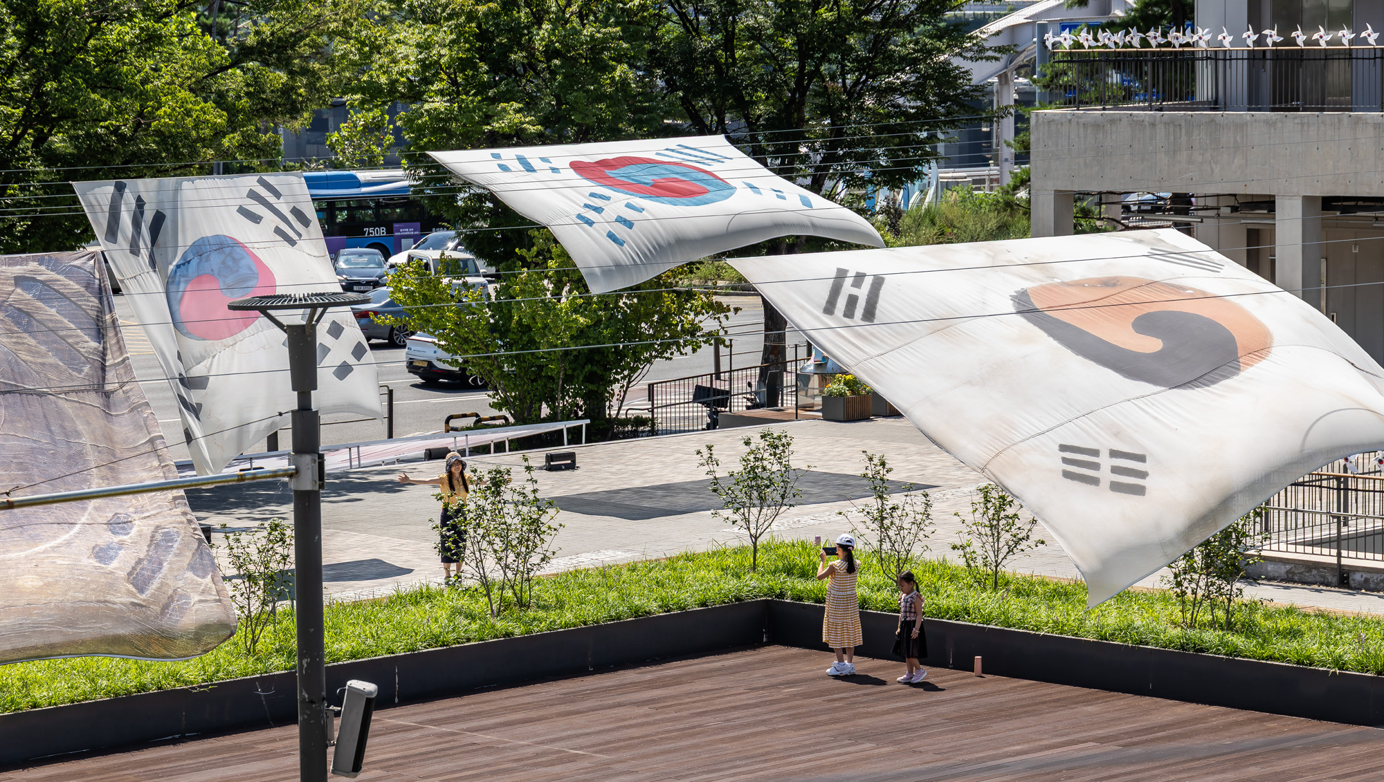 사회;역사;광복절;광복80주년;독립운동태극기;시대별태극기전시;노들섬태극기전시;대형태극기