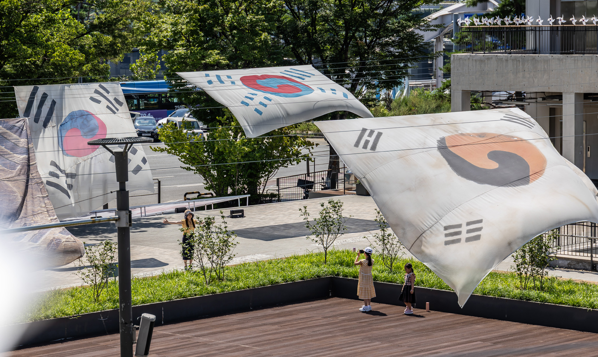 사회;역사;광복절;광복80주년;독립운동태극기;시대별태극기전시;노들섬태극기전시;대형태극기