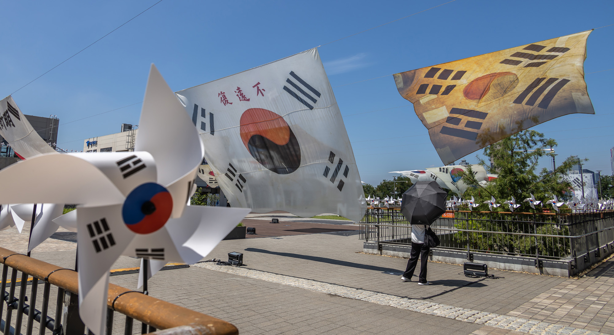 사회;역사;광복절;광복80주년;독립운동태극기;시대별태극기전시;노들섬태극기전시;대형태극기