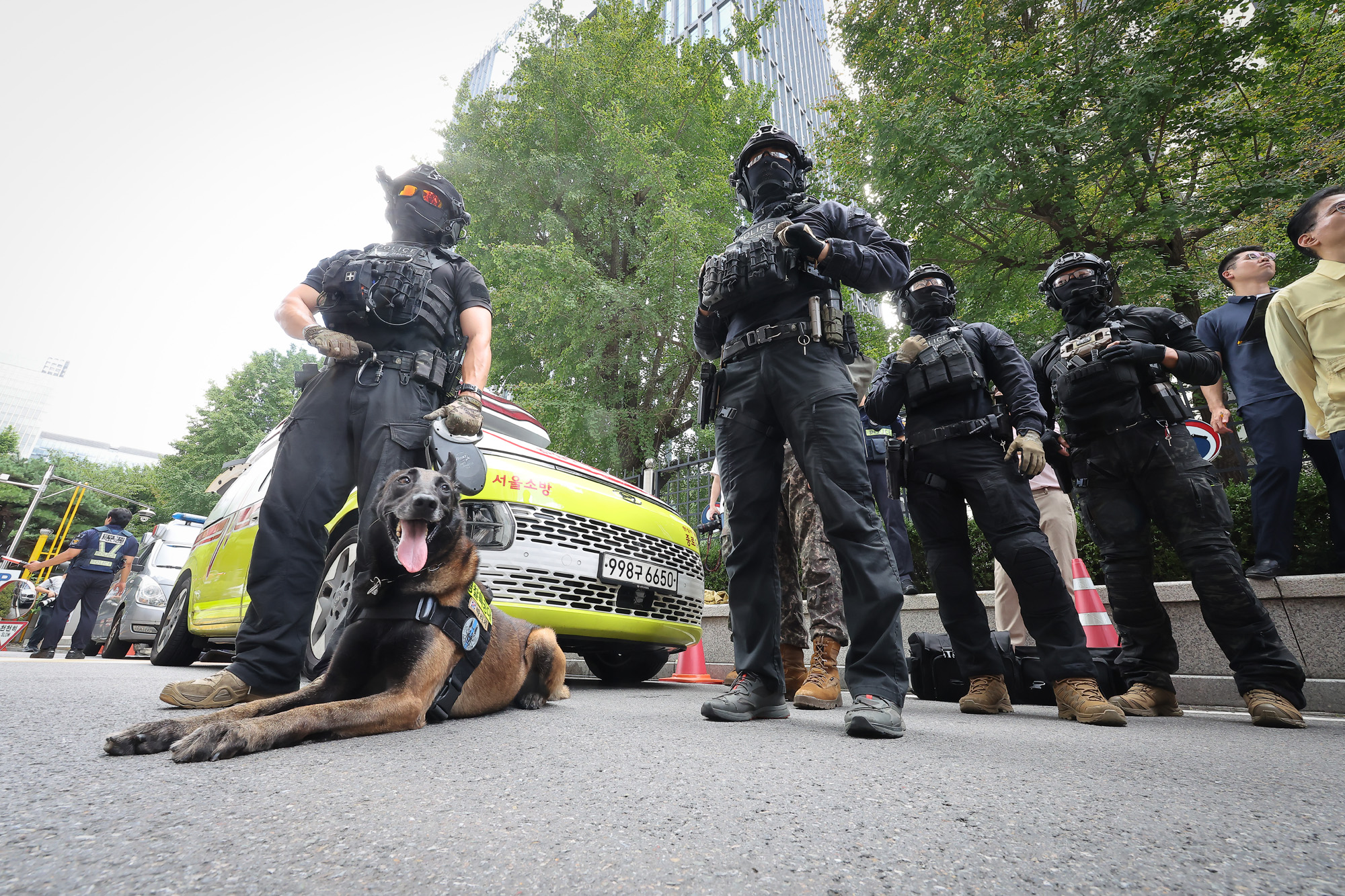 정부서울청사 폭발물;합동훈련
