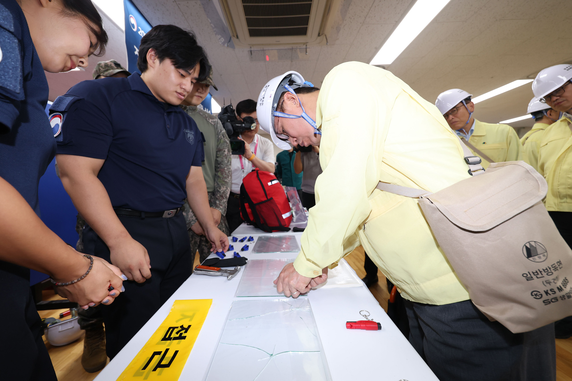 정부;서울;청사;민방위훈련;김민석;국무총리;CPR;심폐소생술