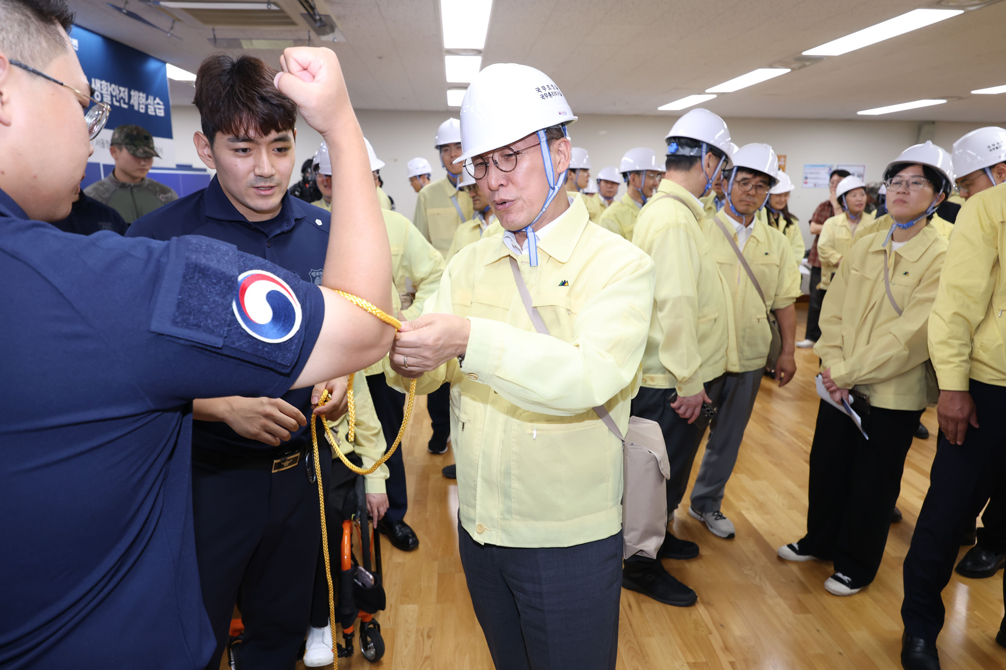 정부;서울;청사;민방위훈련;김민석;국무총리;CPR;심폐소생술