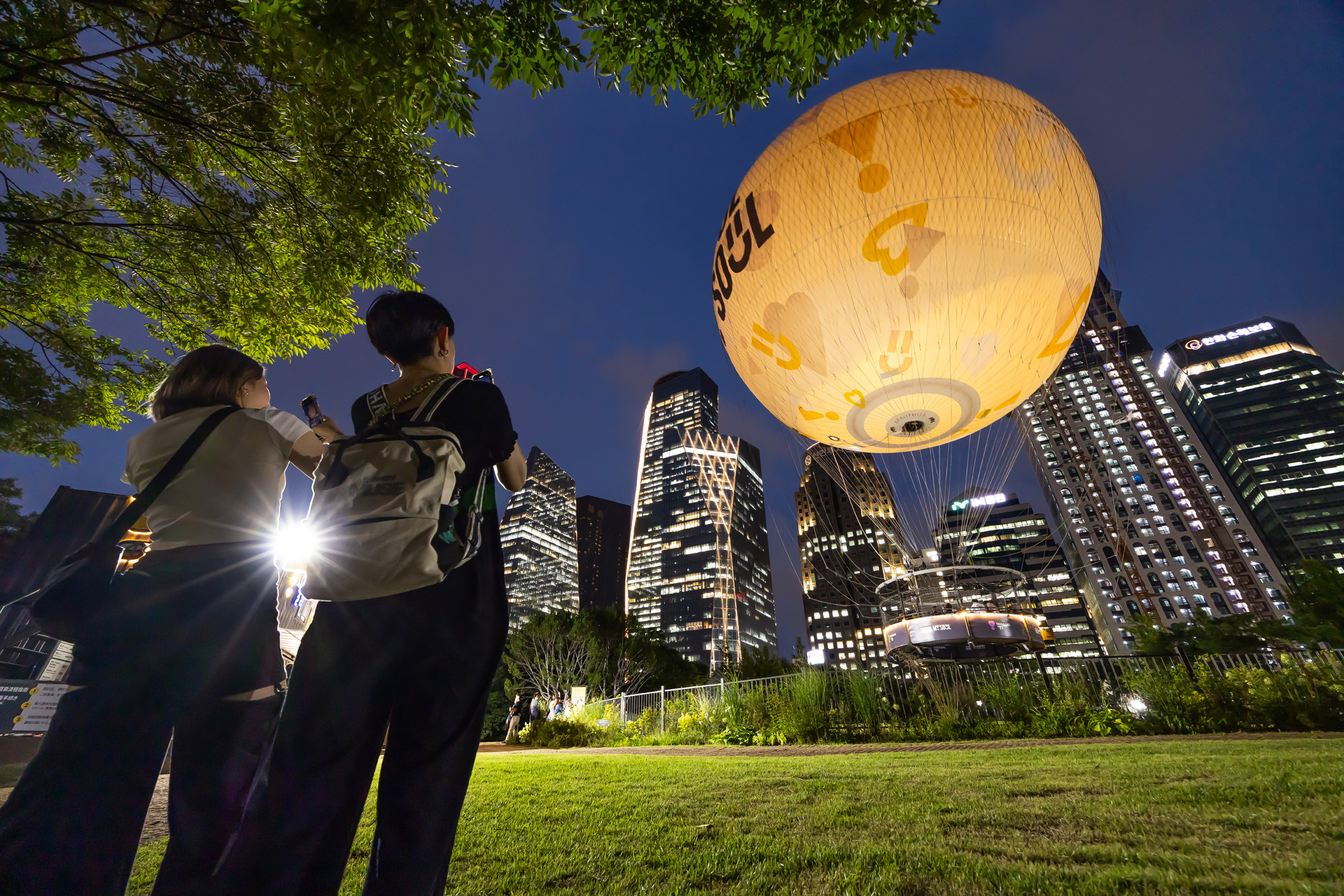 사회;세태;서울달;보름달모양기구;여의도공원;서울관광명소;서울달야경