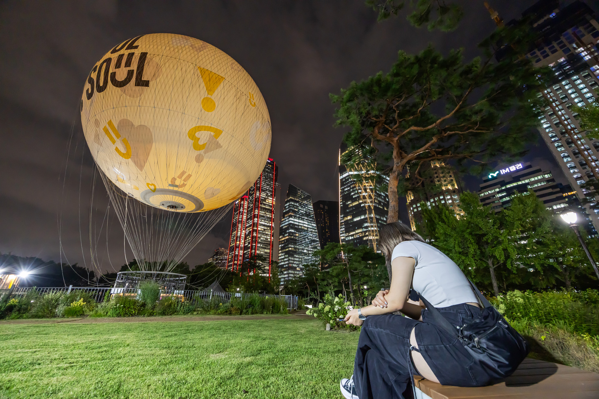 사회;세태;서울달;보름달모양기구;여의도공원;서울관광명소;서울달야경