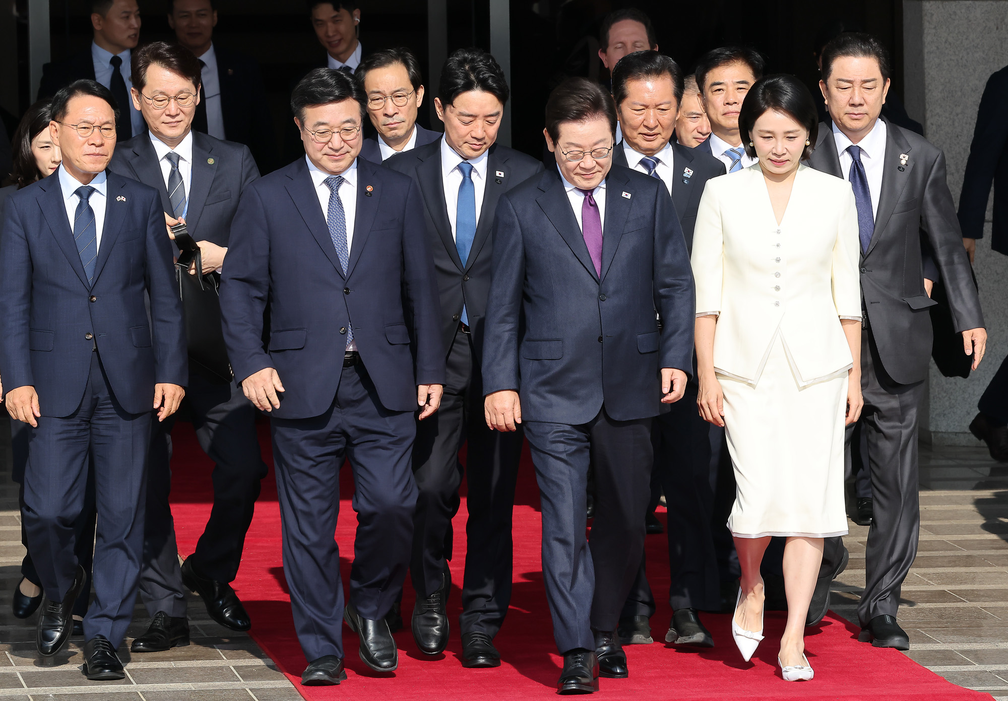 이재명;대통령;김혜경;정상회담;서울공항;일;본 미국;방일;방미