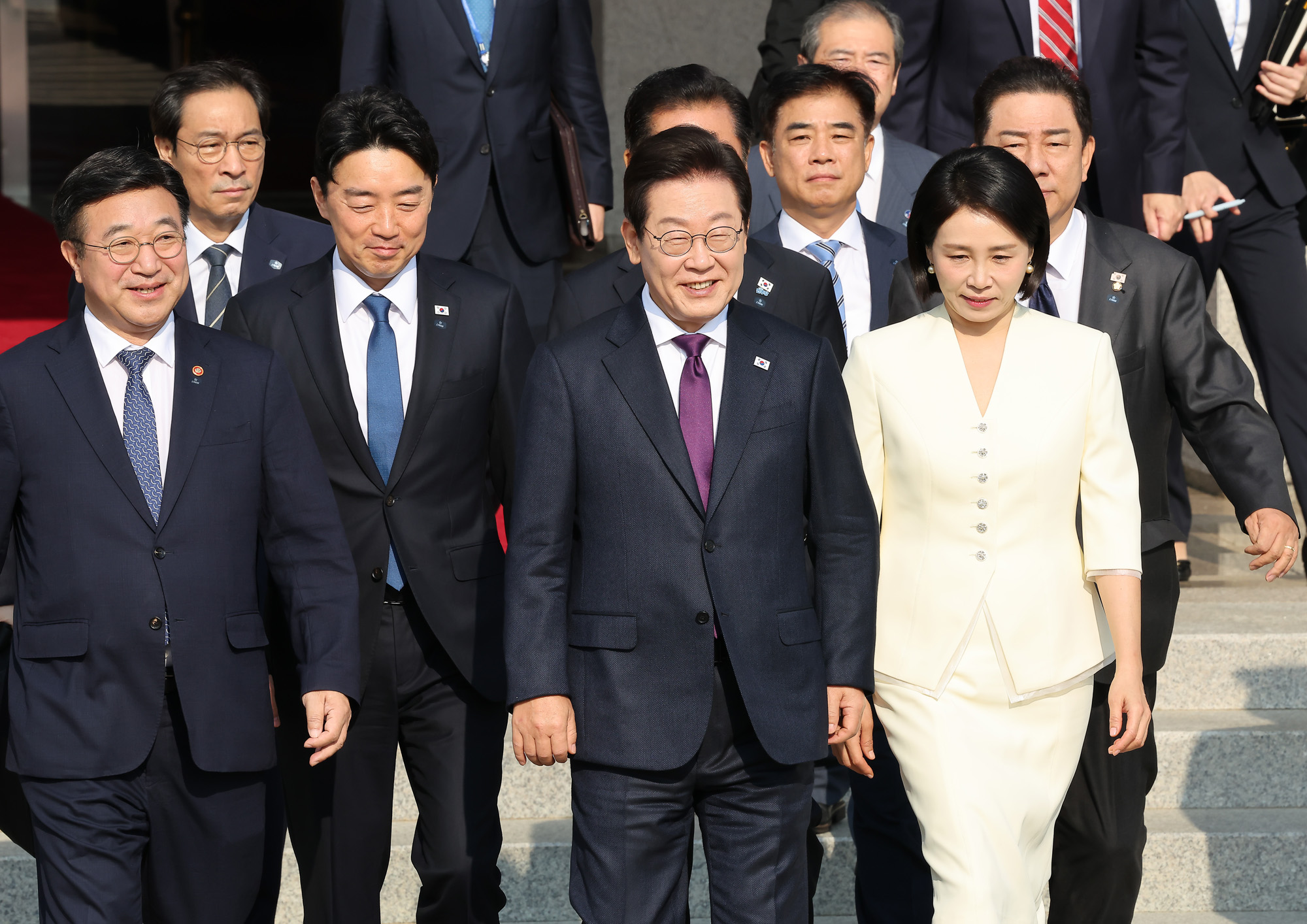 이재명;대통령;김혜경;정상회담;서울공항;일;본 미국;방일;방미