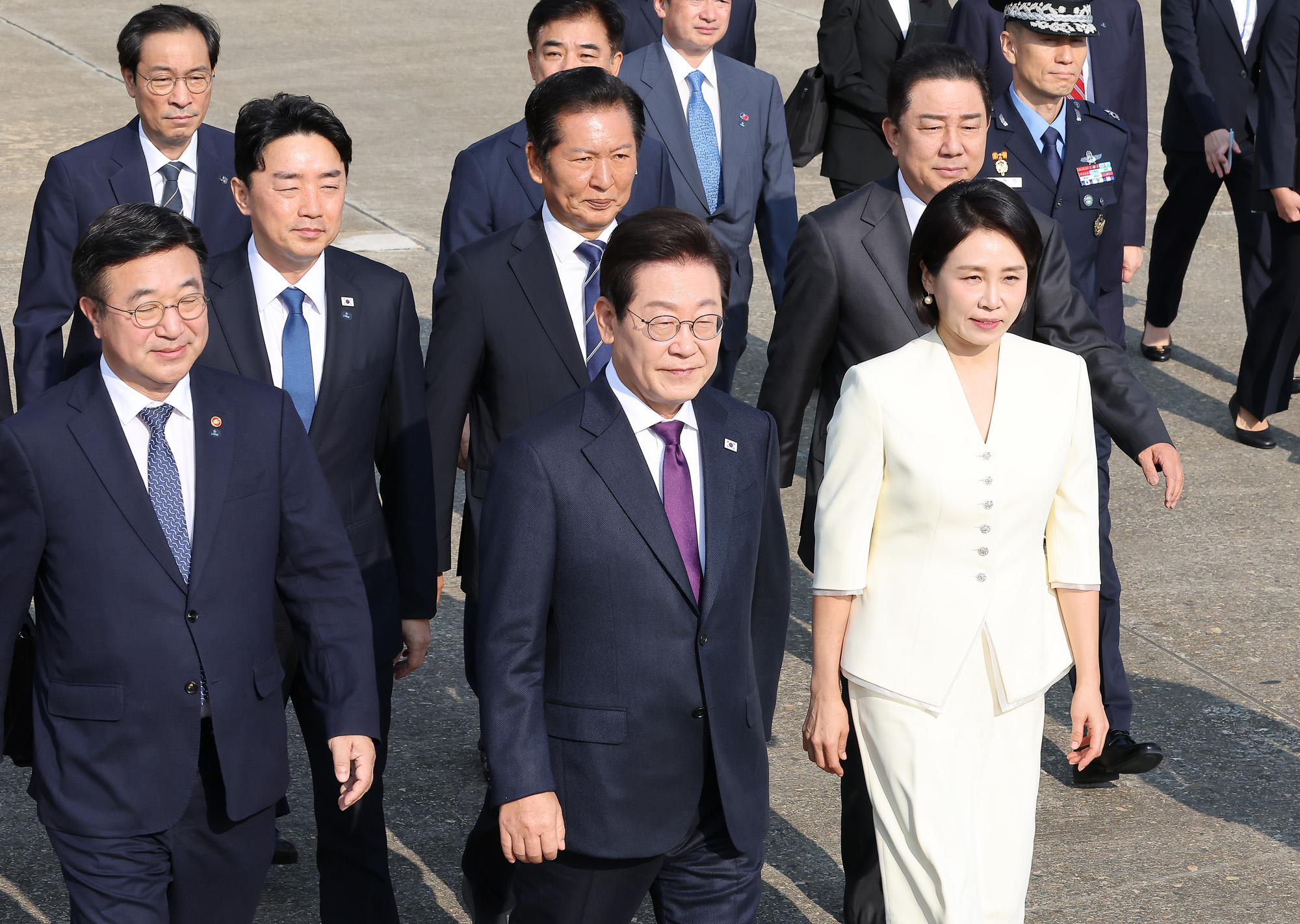 이재명;대통령;김혜경;정상회담;서울공항;일;본 미국;방일;방미