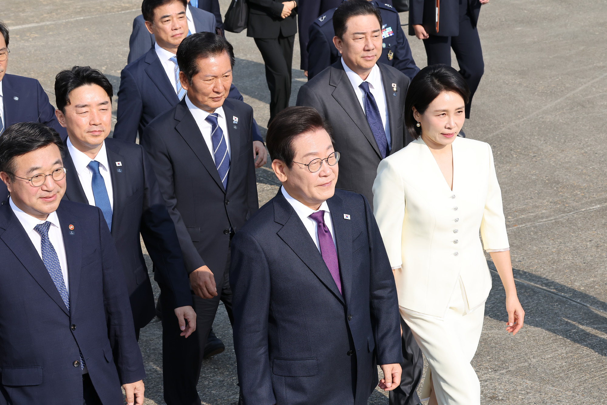 이재명;대통령;김혜경;정상회담;서울공항;일;본 미국;방일;방미