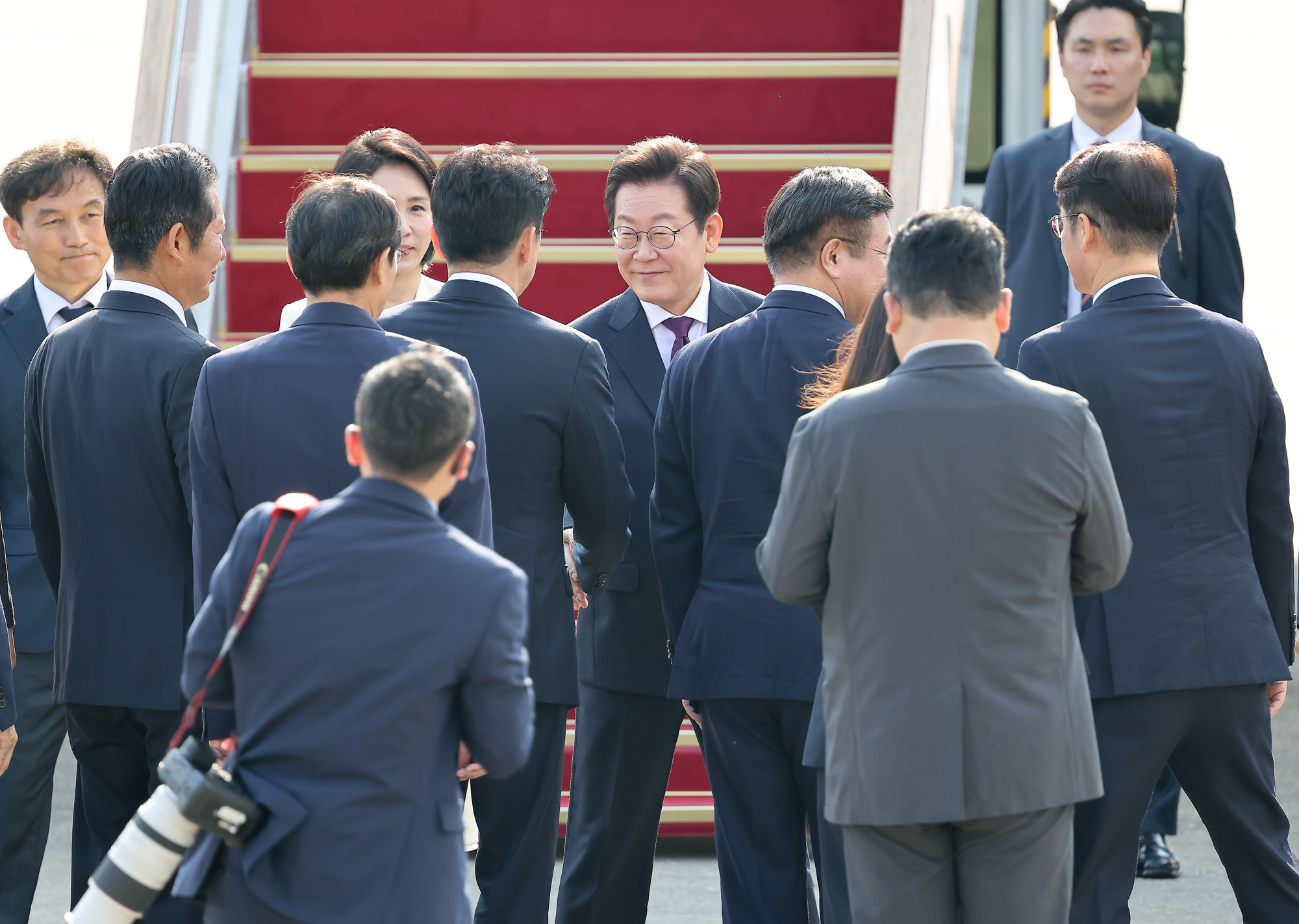 이재명;대통령;김혜경;정상회담;서울공항;일;본 미국;방일;방미