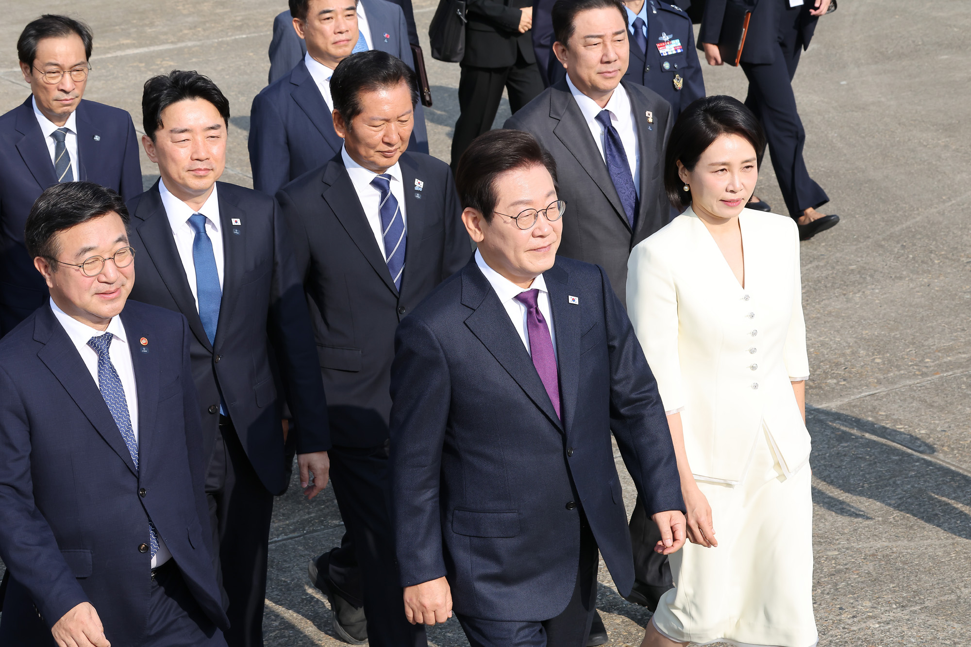 이재명;대통령;김혜경;정상회담;서울공항;일;본 미국;방일;방미